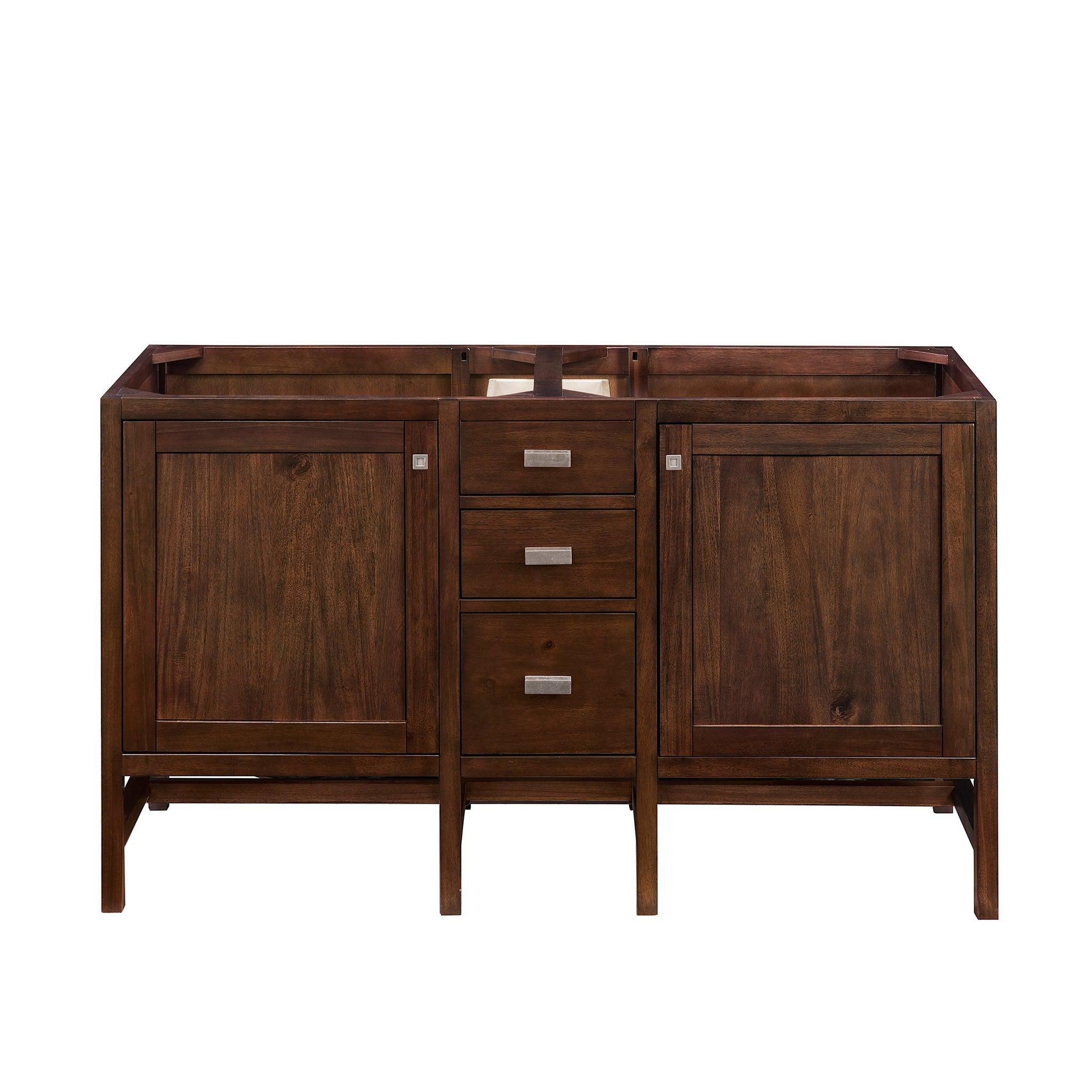 James Martin Vanities, James Martin Vanities Addison 60" Mid Century Acacia Double Vanity Cabinet