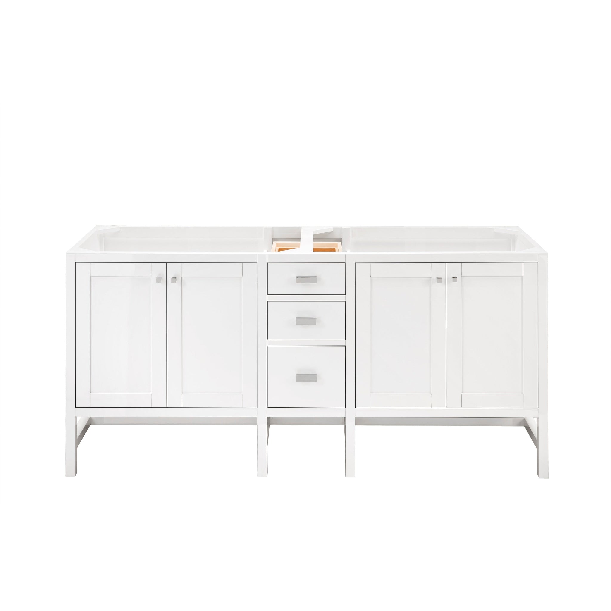 James Martin Vanities, James Martin Vanities Addison 72" Glossy White Double Vanity Cabinet
