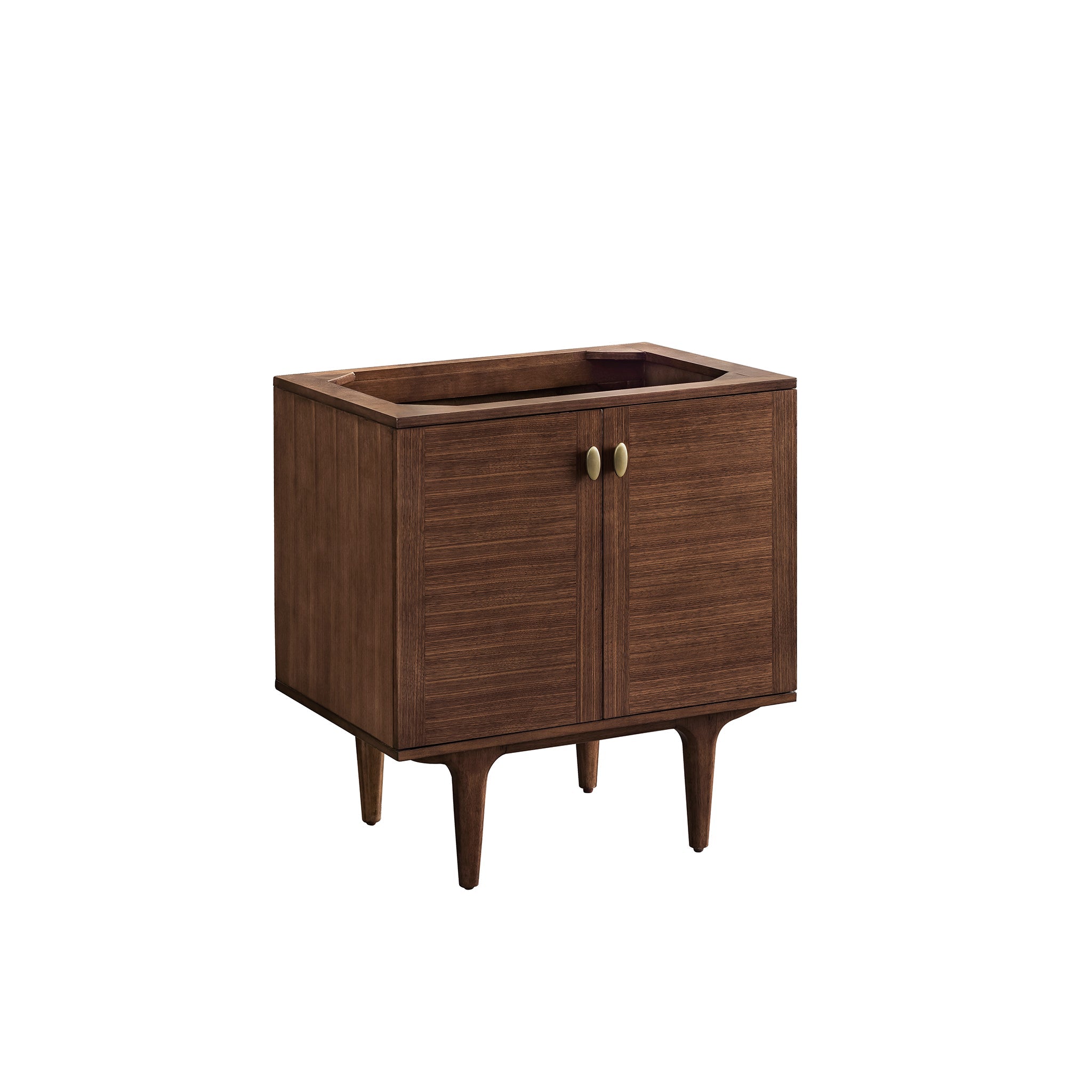 James Martin Vanities, James Martin Vanities Amberly 30" Mid-Century Walnut Single Vanity