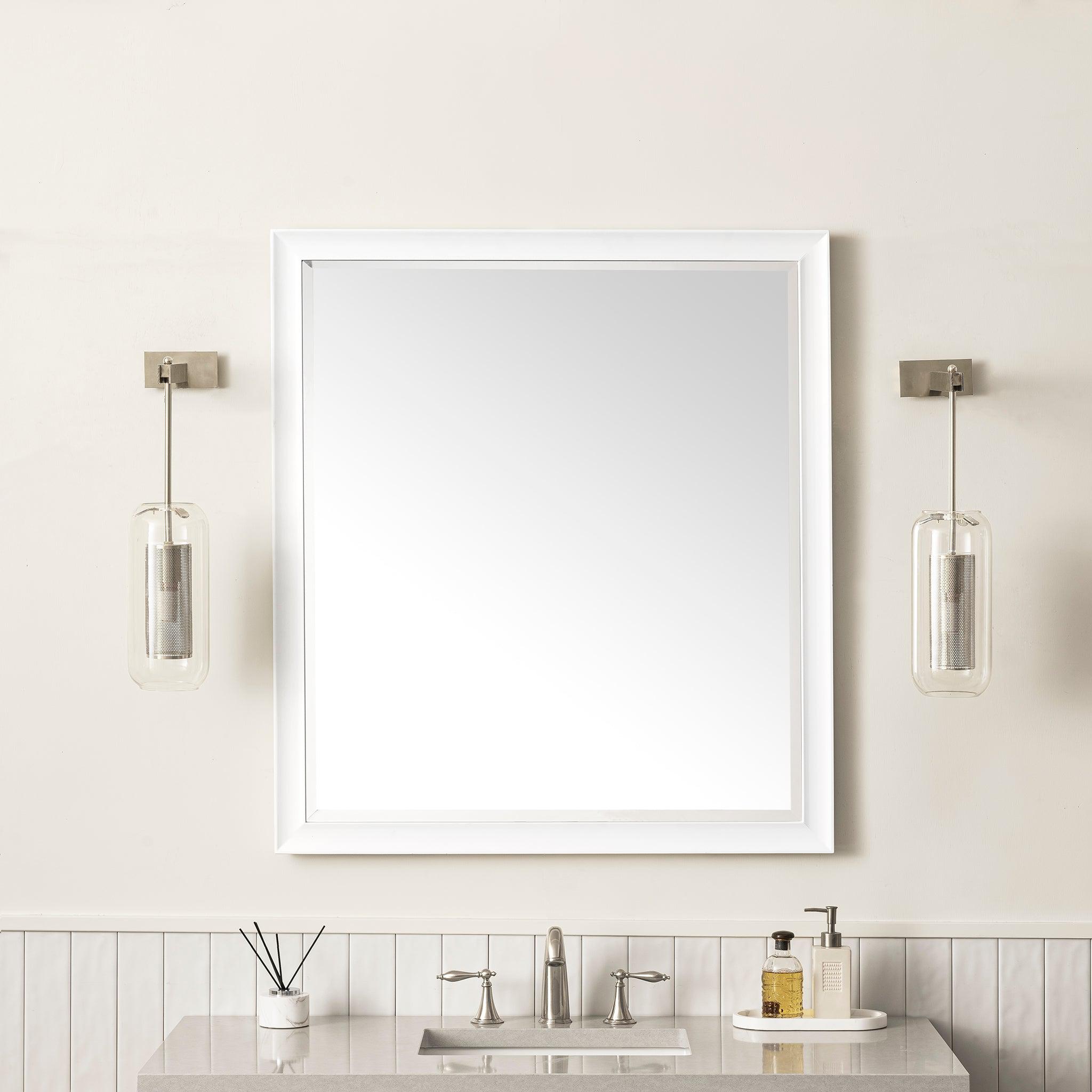 James Martin Vanities, James Martin Vanities Glenbrooke 36" Bright White Mirror