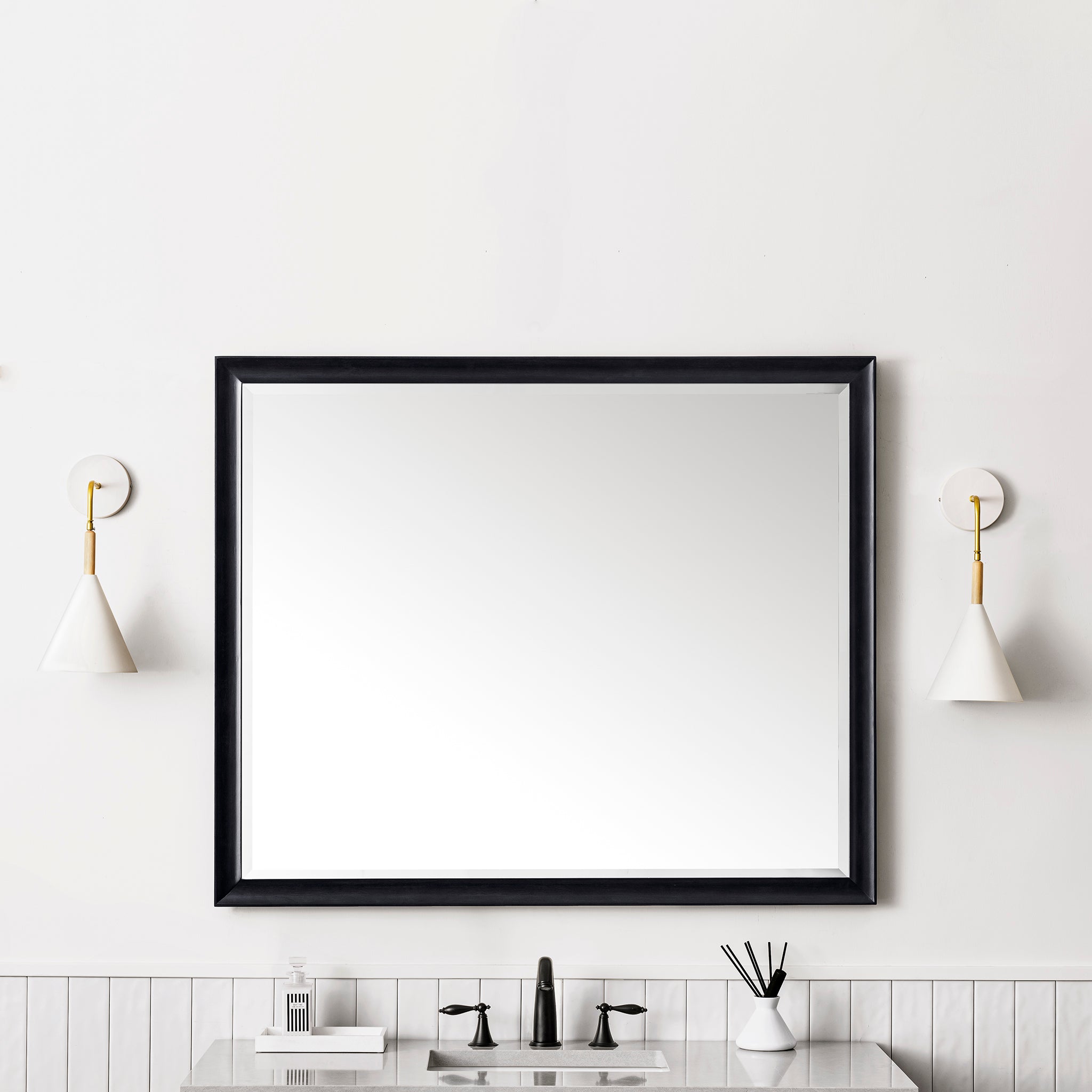 James Martin Vanities, James Martin Vanities Glenbrooke 48" Black Onyx Mirror