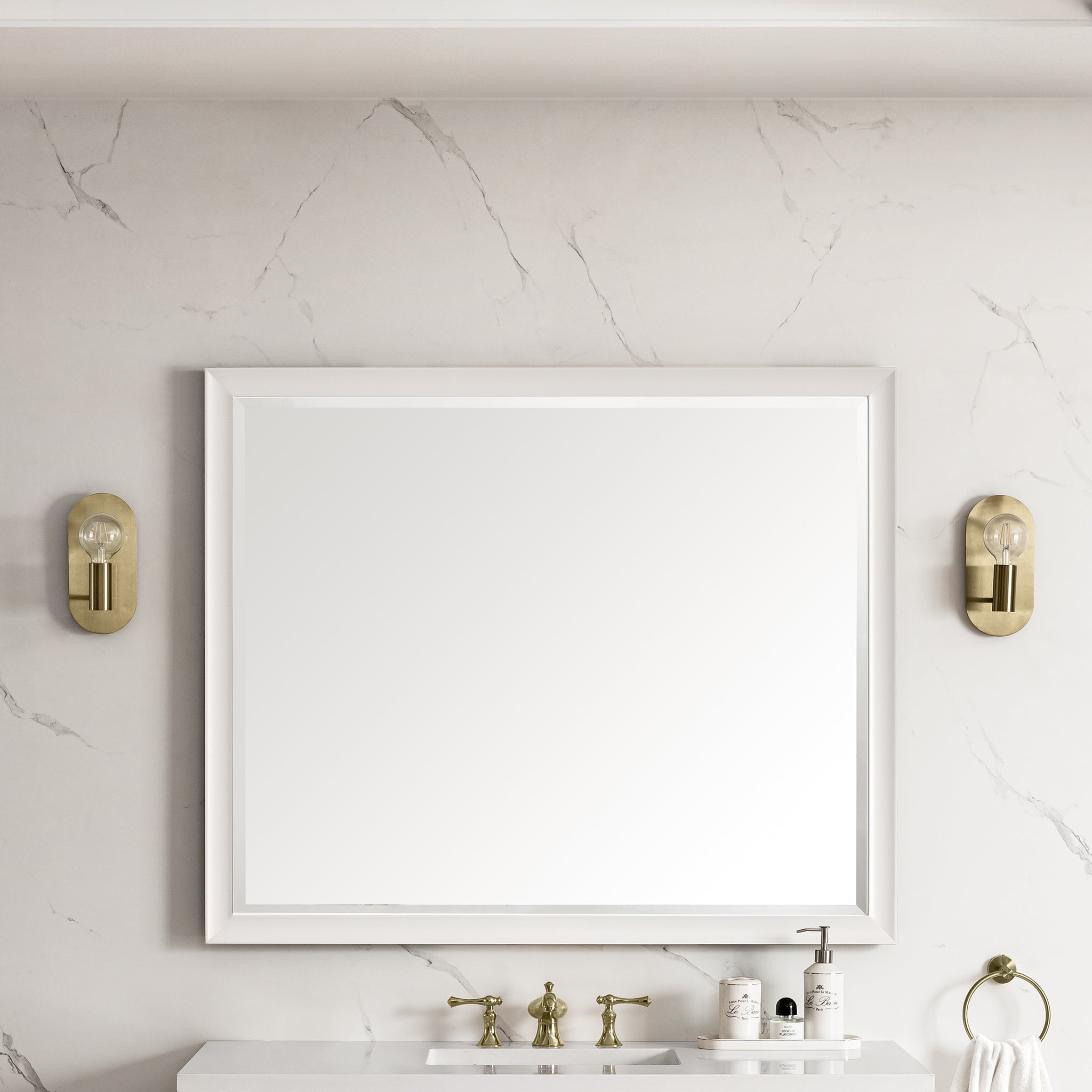 James Martin Vanities, James Martin Vanities Glenbrooke 48" Bright White Mirror