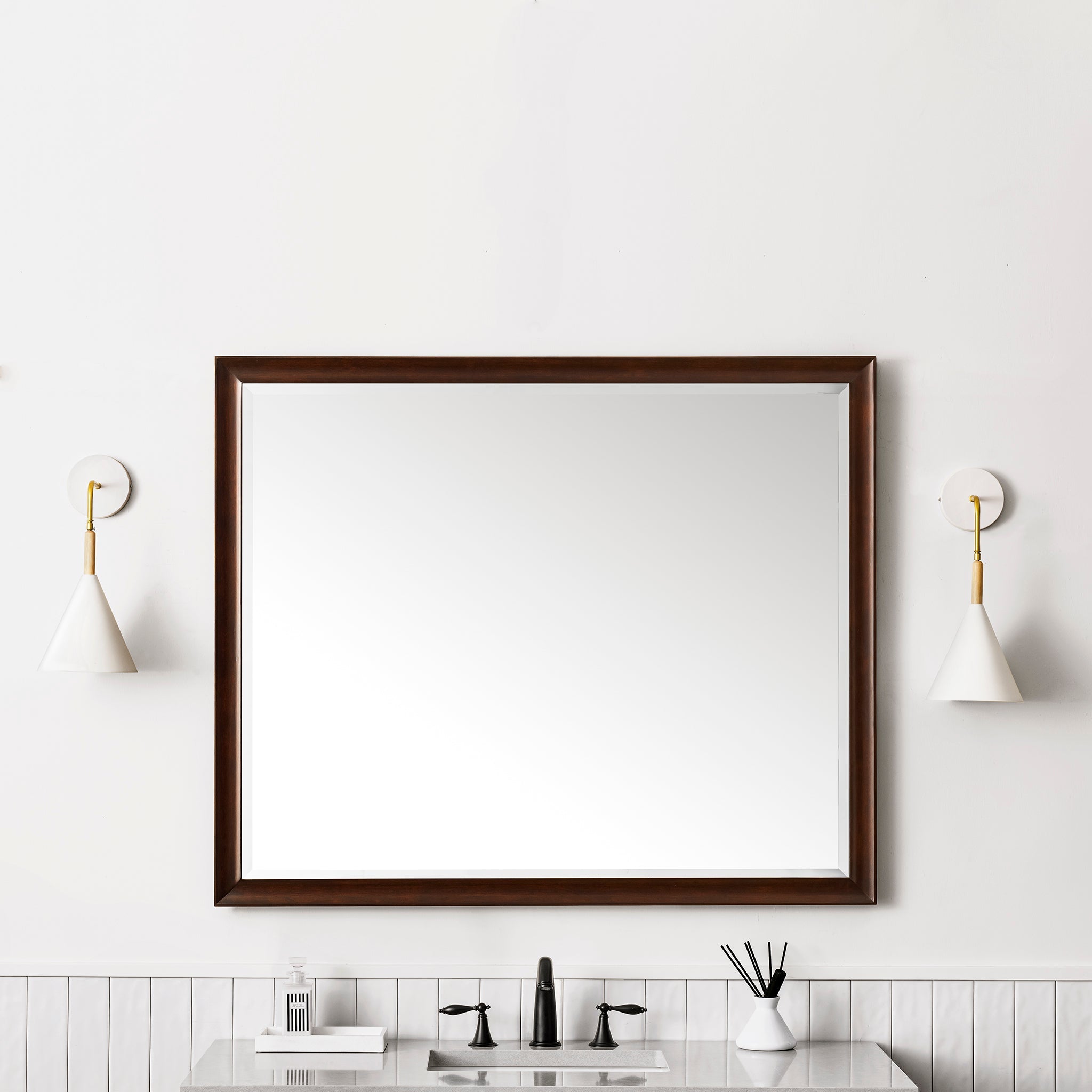 James Martin Vanities, James Martin Vanities Glenbrooke 48" Burnished Mahogany Mirror