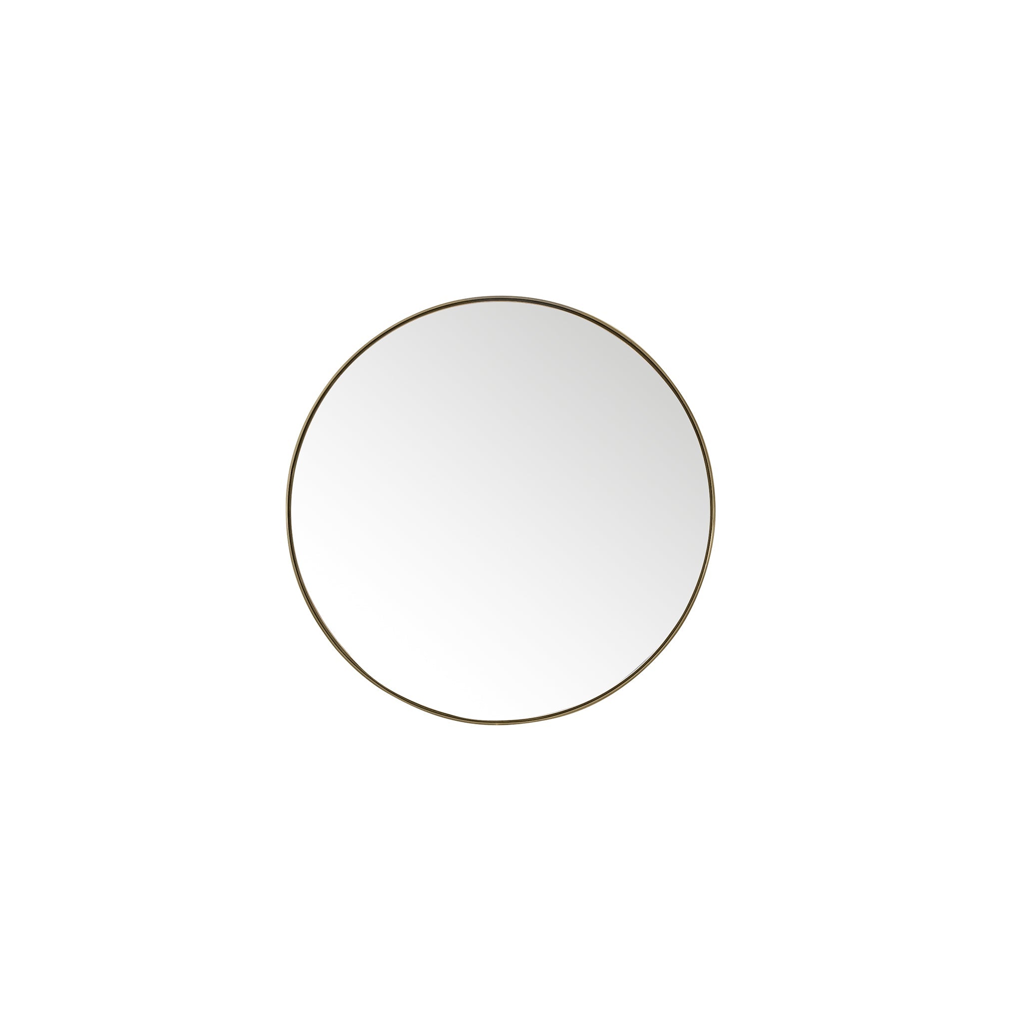 James Martin Vanities, James Martin Vanities Rohe 30" Champagne Brass Round Mirror