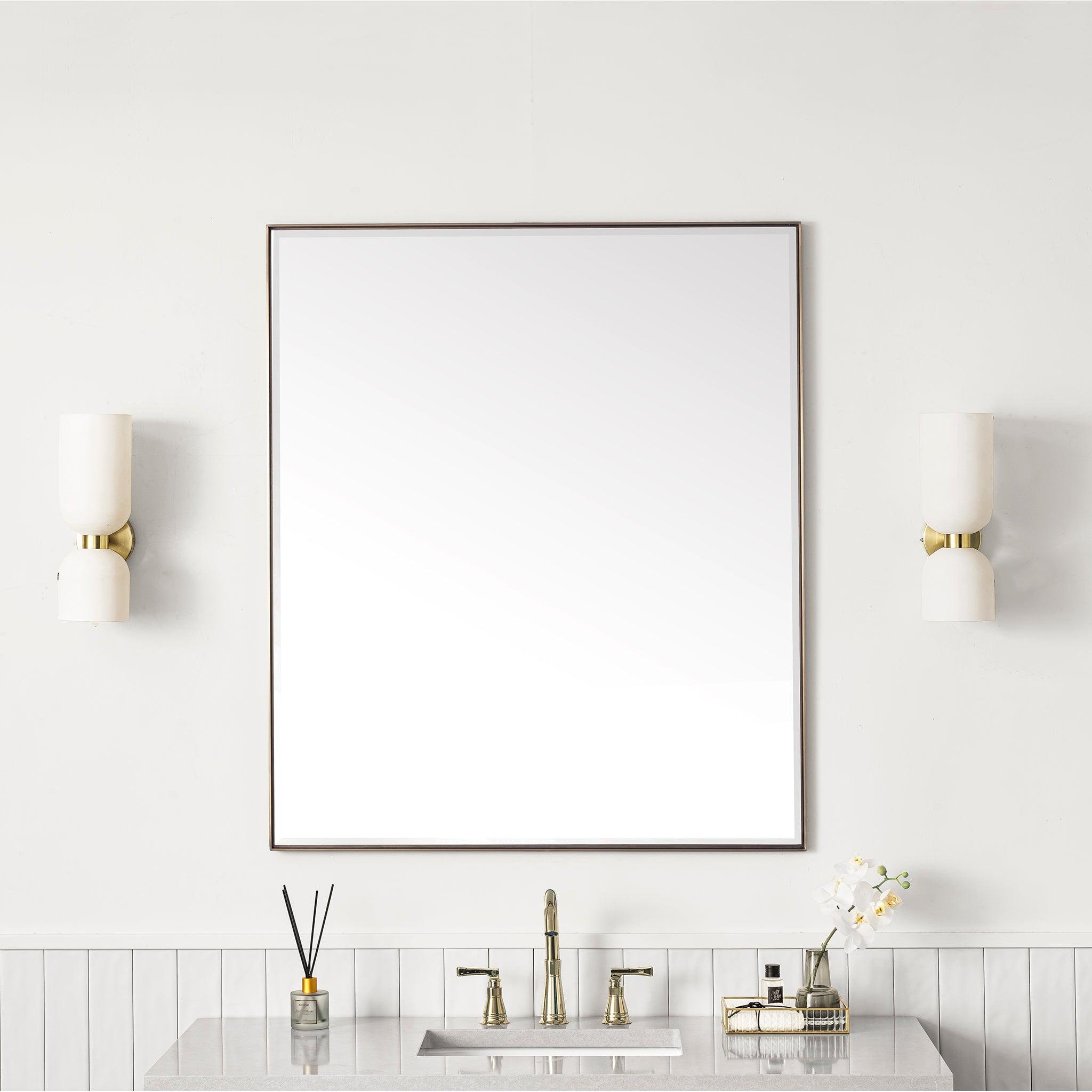 James Martin Vanities, James Martin Vanities Rohe 36" Champagne Brass Mirror