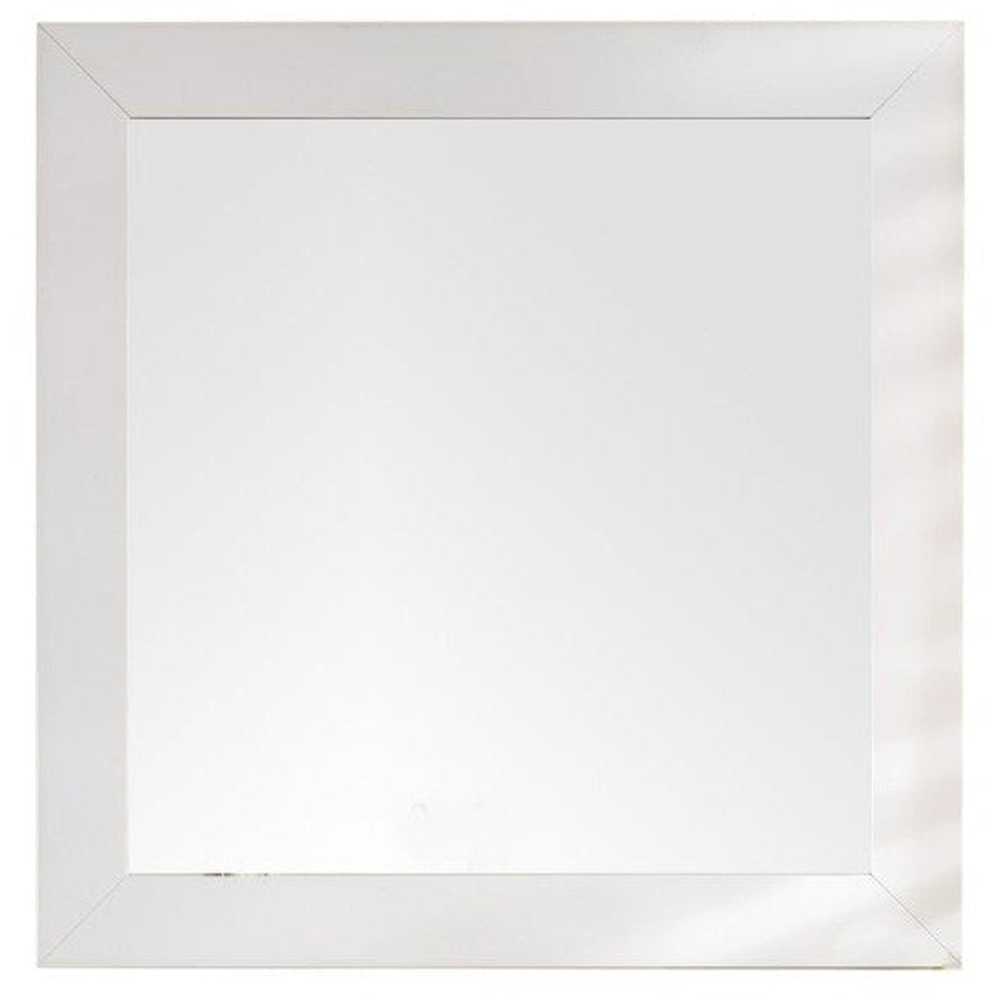 James Martin Vanities, James Martin Weston 40" x 40" Bright White Rectangular Mirror