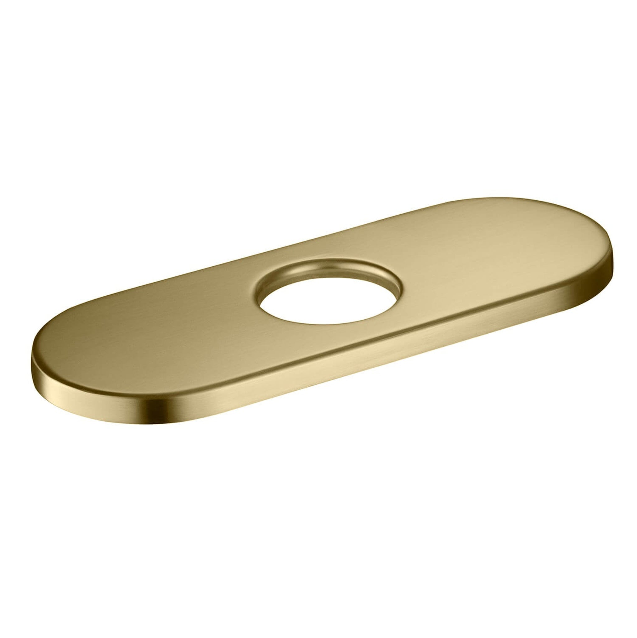 KIBI, KIBI 6" Stainless Steel Faucet Hole Cover in Brushed Gold Finish