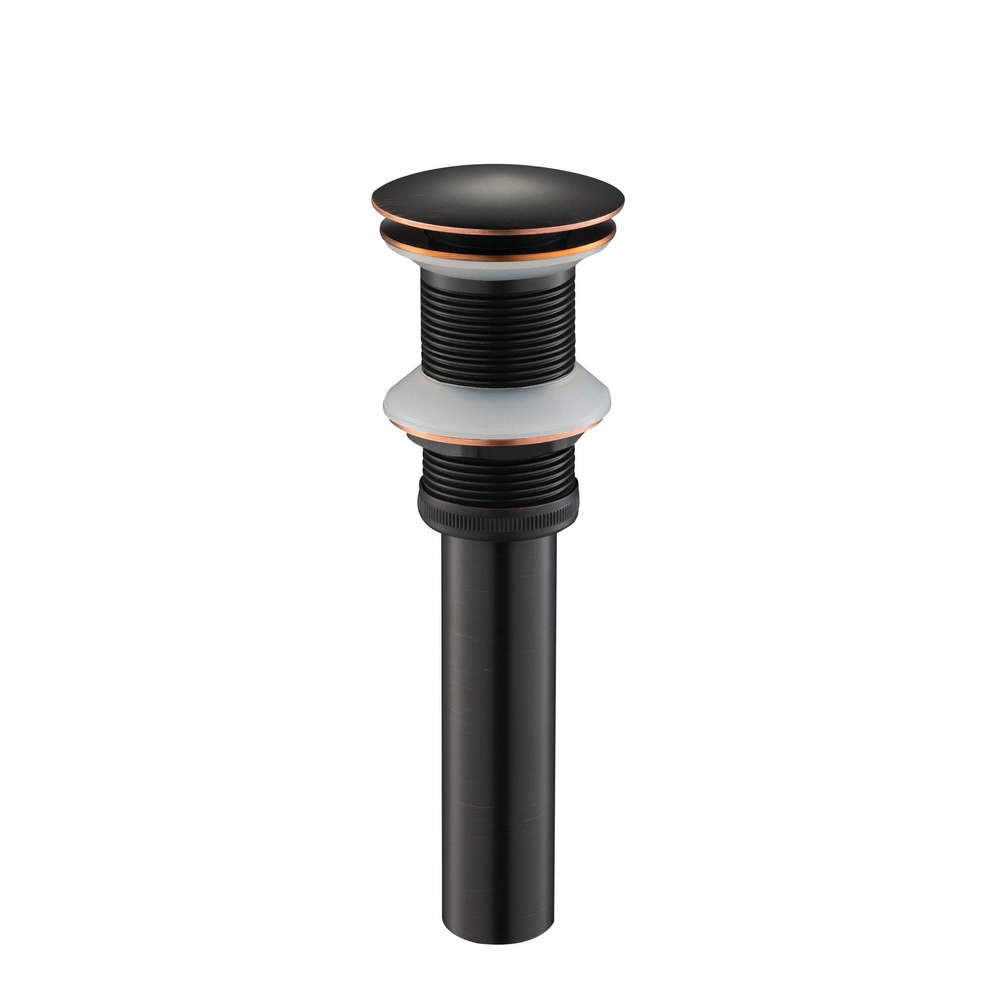 KIBI, KIBI Brass Bathroom Vessel Sink Pop-Up Drain Stopper Full Cover Without Overflow in Oil Rubbed Bronze Finish