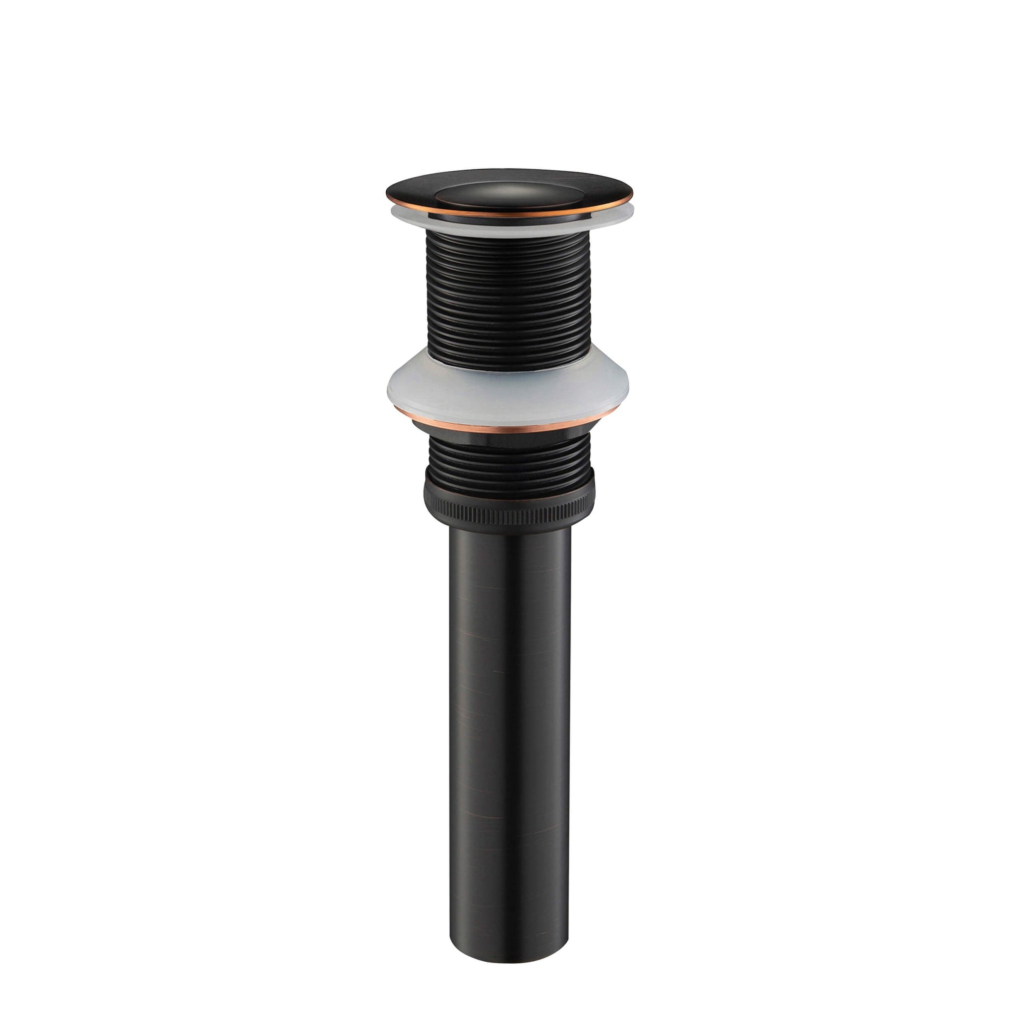 KIBI, KIBI Brass Bathroom Vessel Sink Pop-Up Drain Stopper Small Cover Without Overflow in Oil Rubbed Bronze Finish