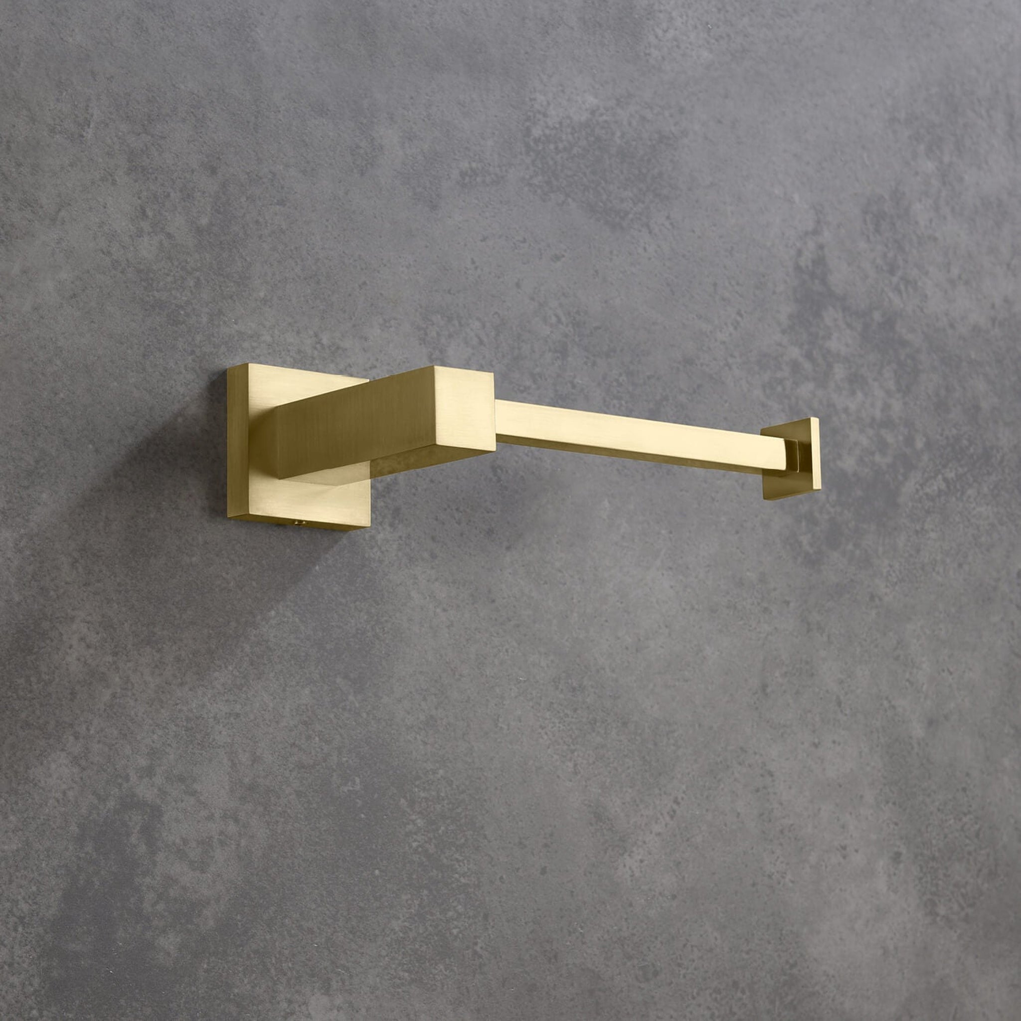 KIBI, KIBI Cube Brass Bathroom Tissue Holder in Brushed Gold Finish