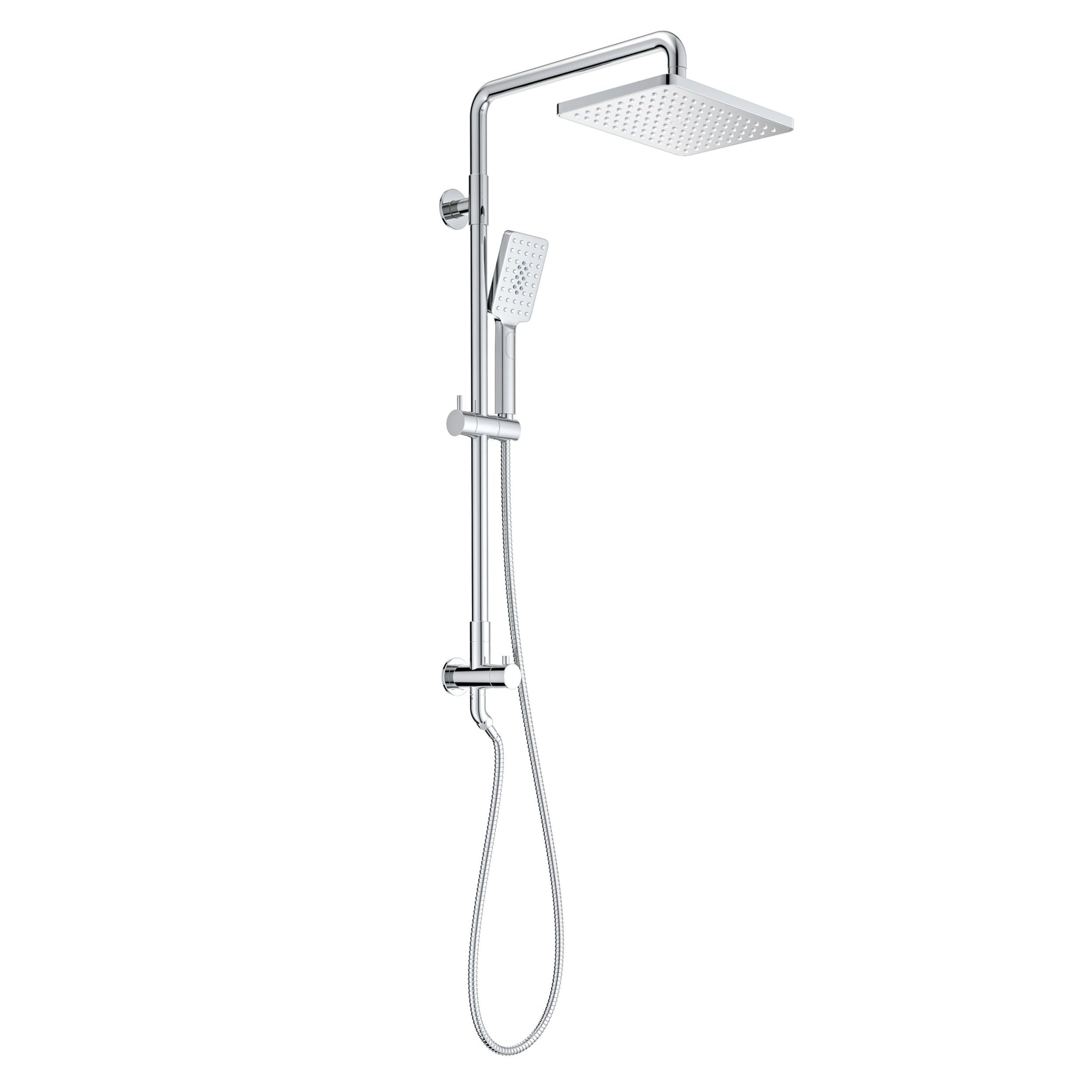 KIBI, KIBI Cube Shower Column With Dual Function Shower Head in Chrome Finish