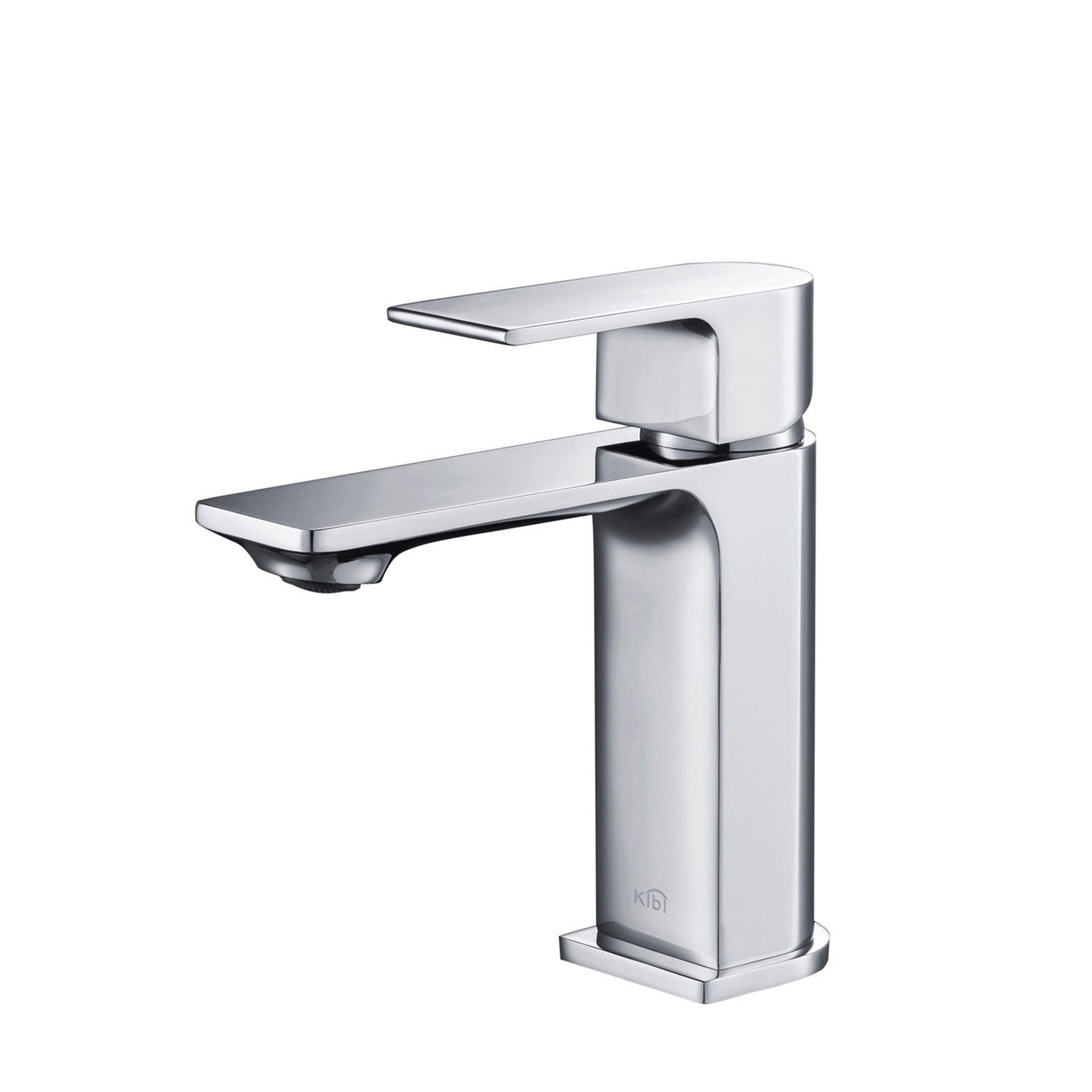 KIBI, KIBI Mirage Single Handle Chrome Solid Brass Bathroom Vanity Sink Faucet