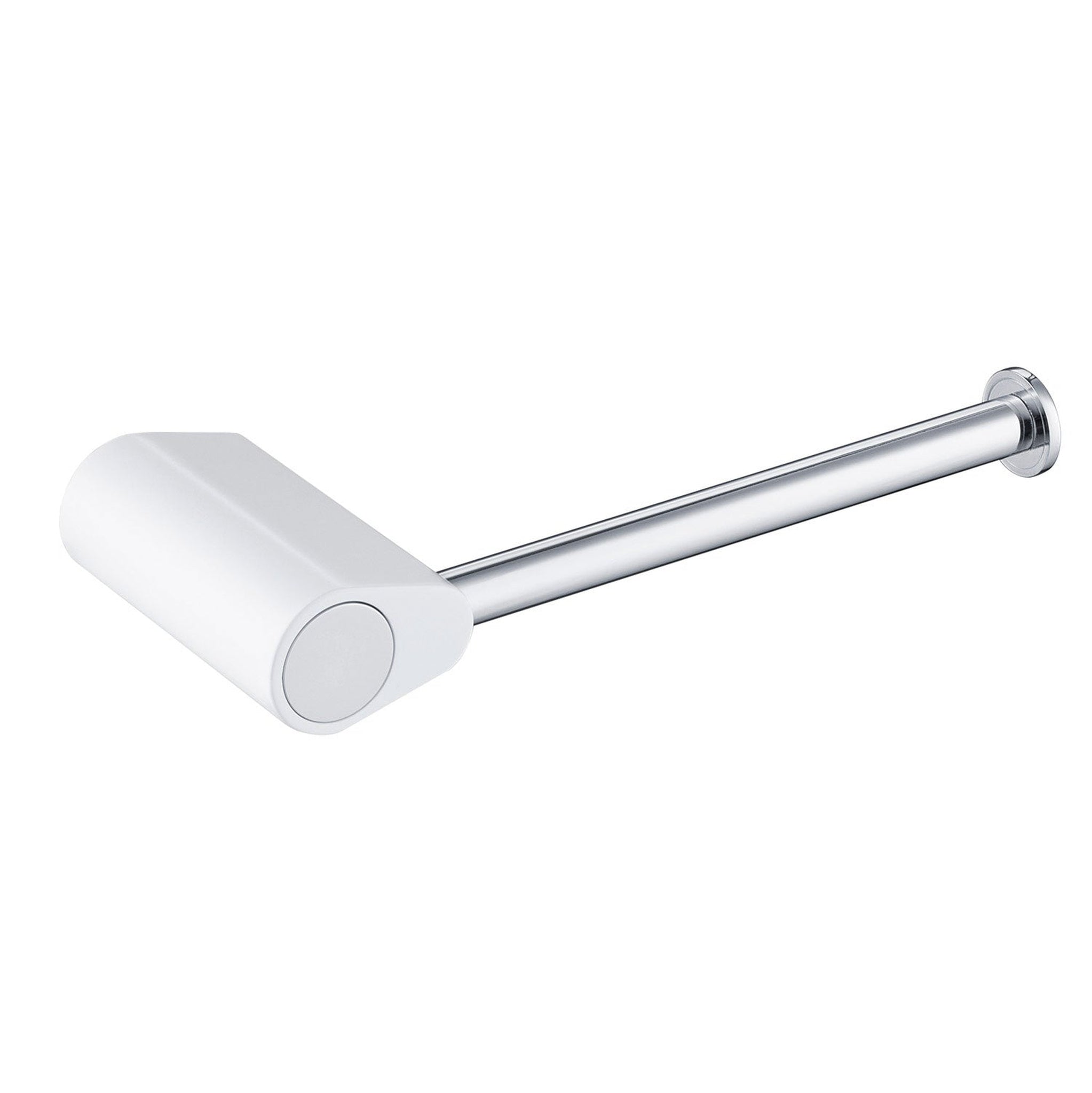 KIBI, KIBI Volcano Brass Bathroom Tissue Holder in Chrome White Finish