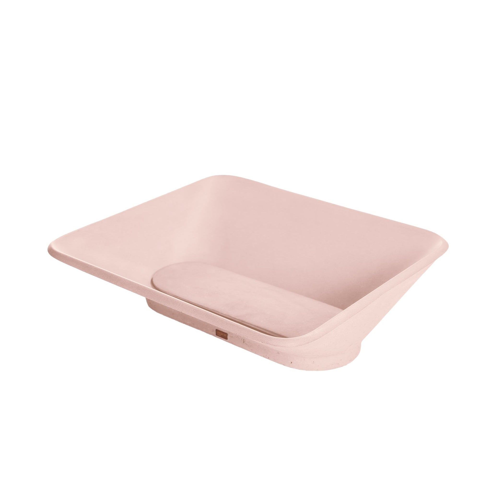 Konkretus, Konkretus Pondok01 14" Coral Light Red Top Mount Rectangular Vessel Concrete Bathroom Sink