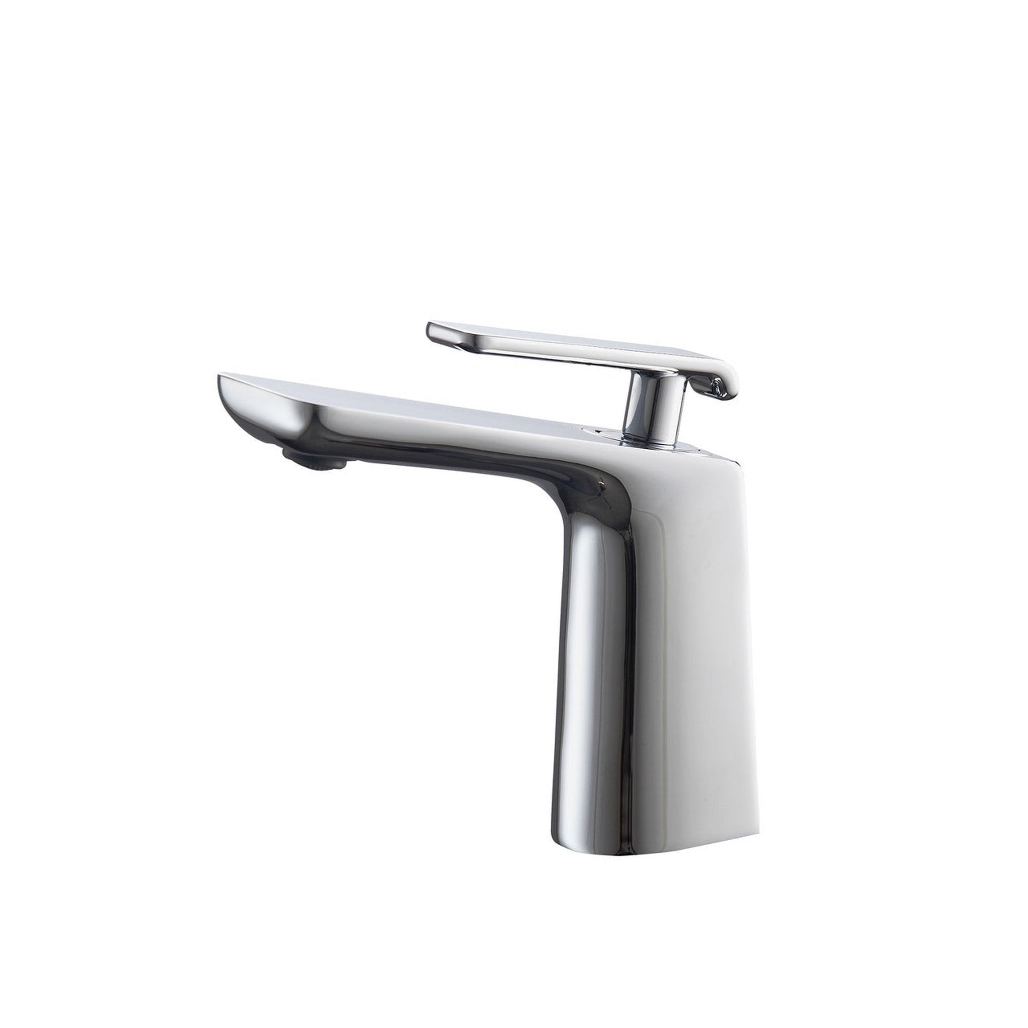 KubeBath, KubeBath Aqua Adatto 7" Single Hole Polished Chrome Bathroom Faucet
