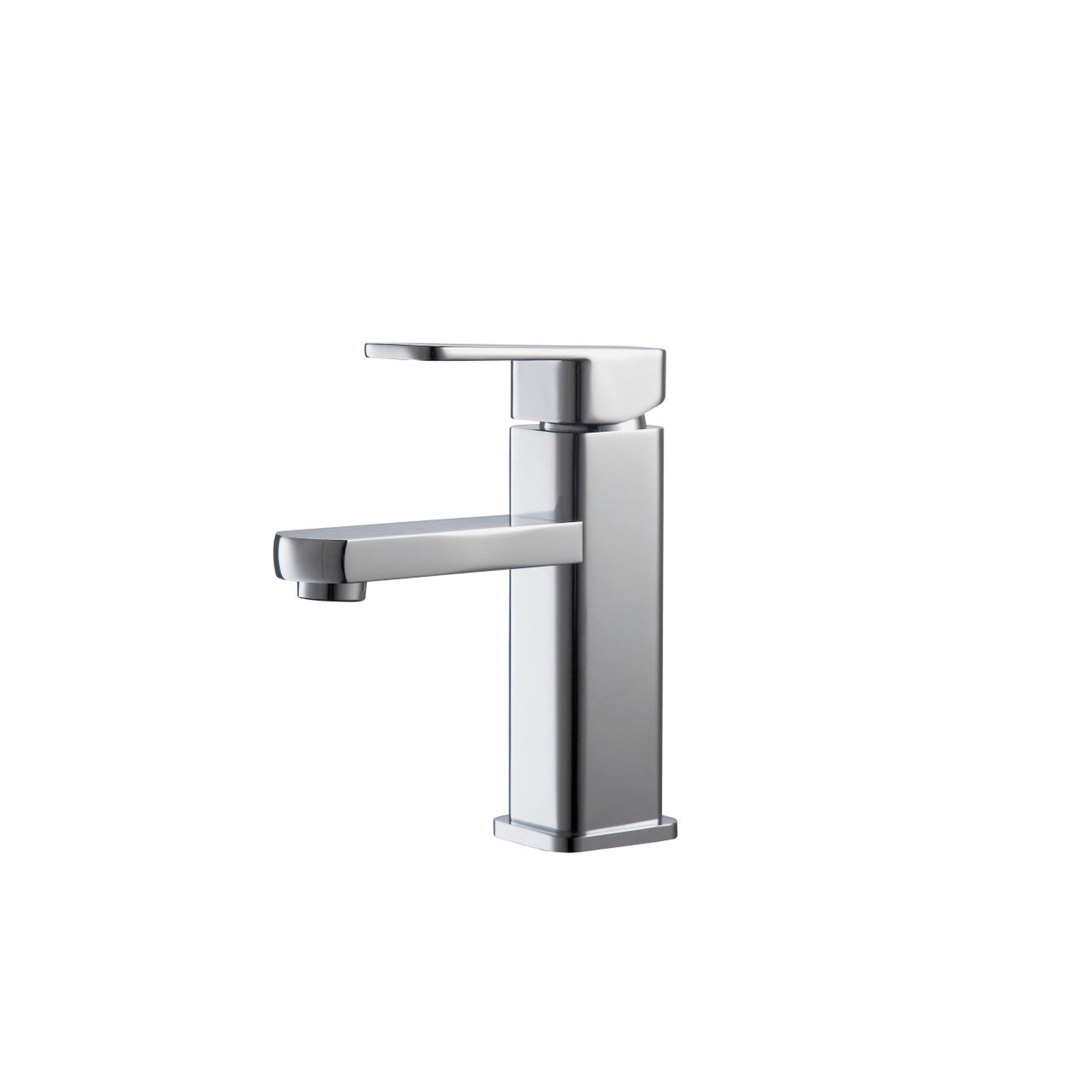 KubeBath, KubeBath Aqua Soho 7" Single Hole Polished Chrome Mount Bathroom Faucet