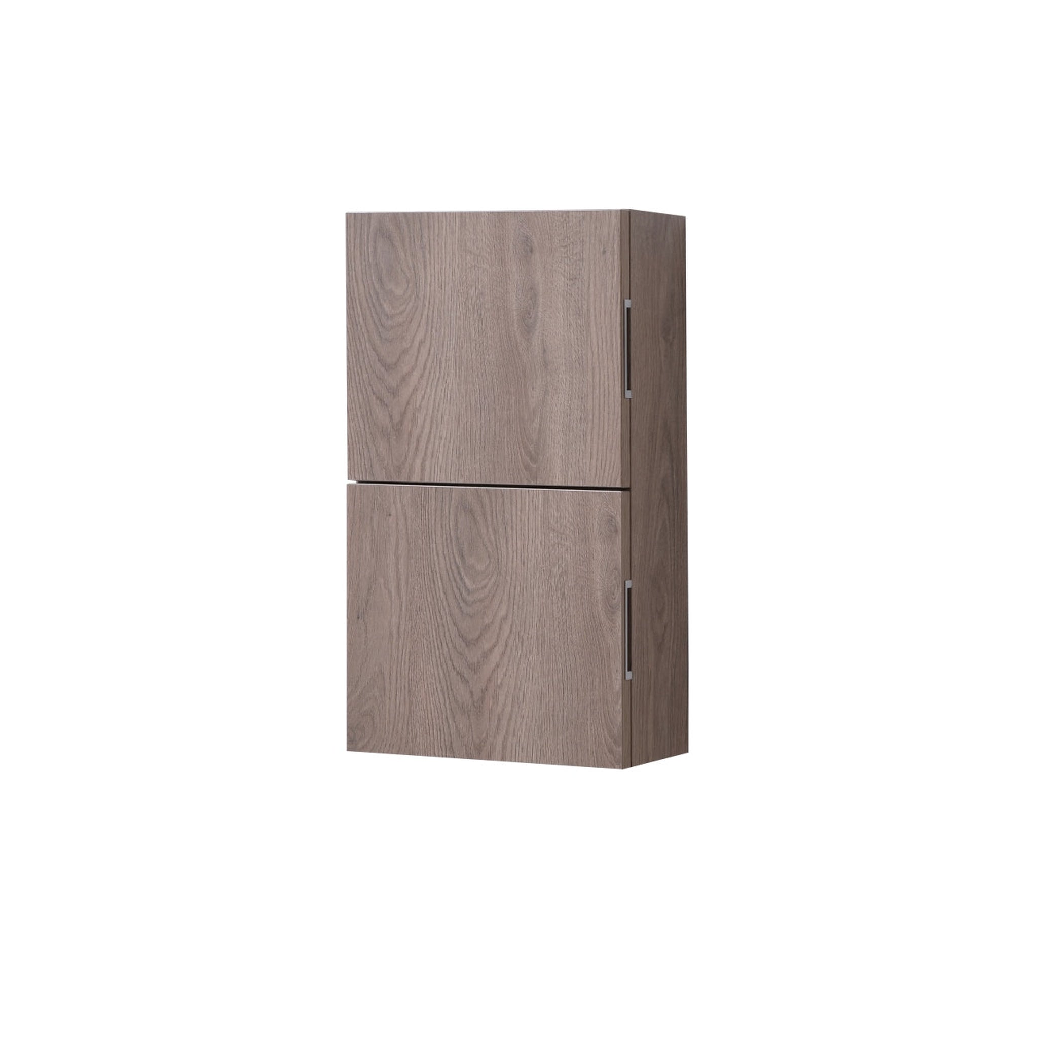 KubeBath, KubeBath Bliss 14"x 24" Butternut Wood Veneer Linen Side Cabinet With Two Storage Areas