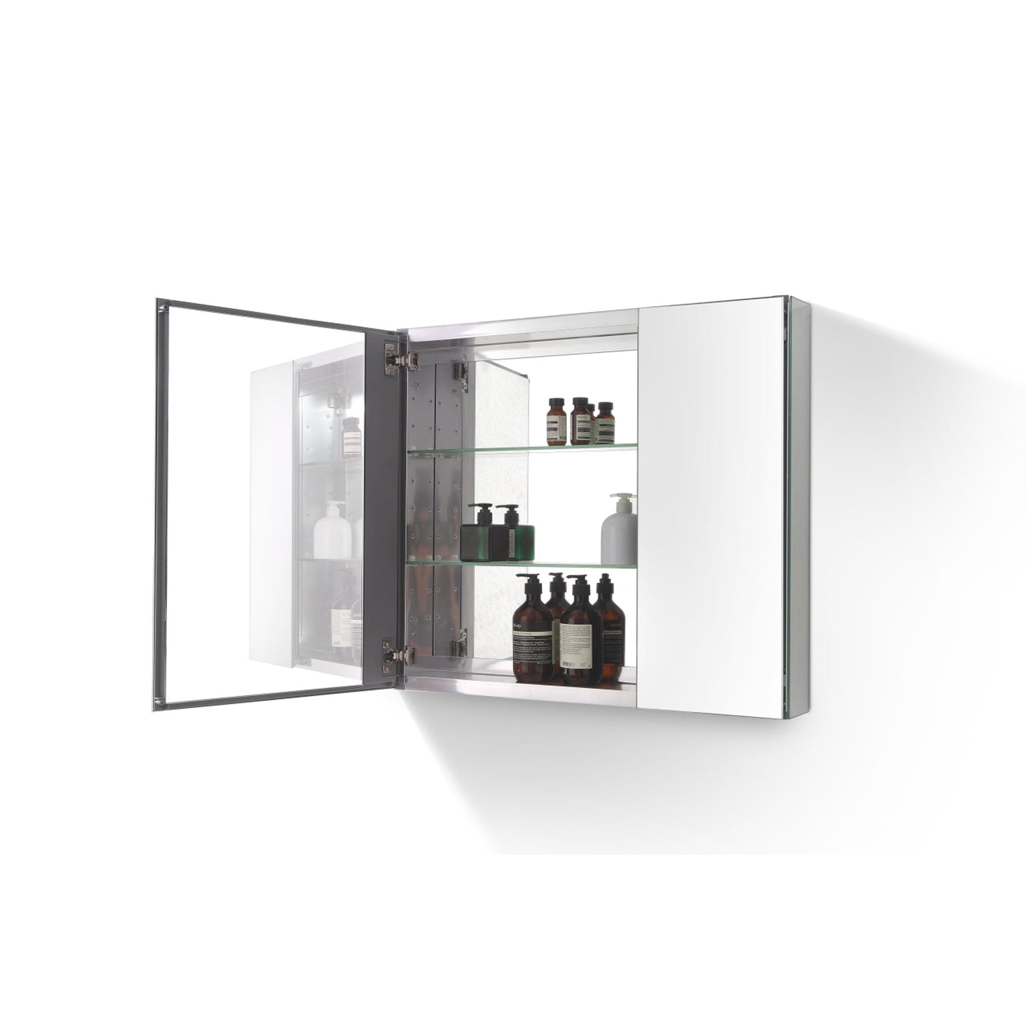 KubeBath, KubeBath Kube Medicine Cabinets 30" x 26" With Mirror For Bathroom