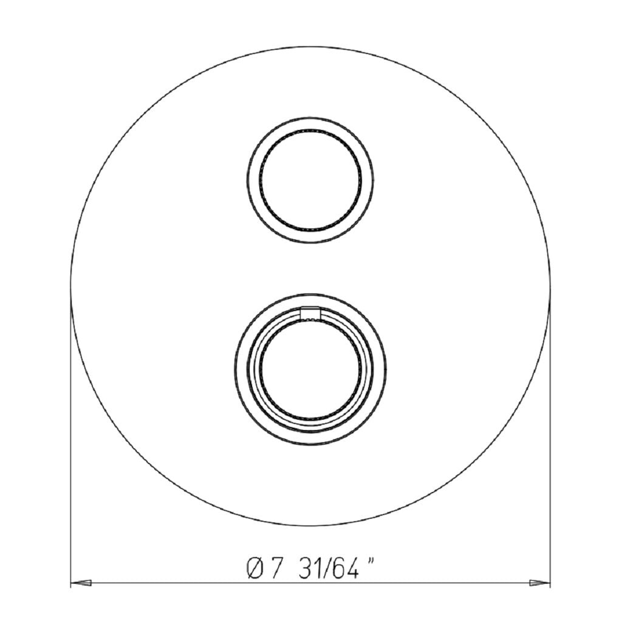 LaToscana by Paini, LaToscana Alessandra Brushed Nickel Thermostatic Trim With 3/4" Ceramic Disc Volume Control