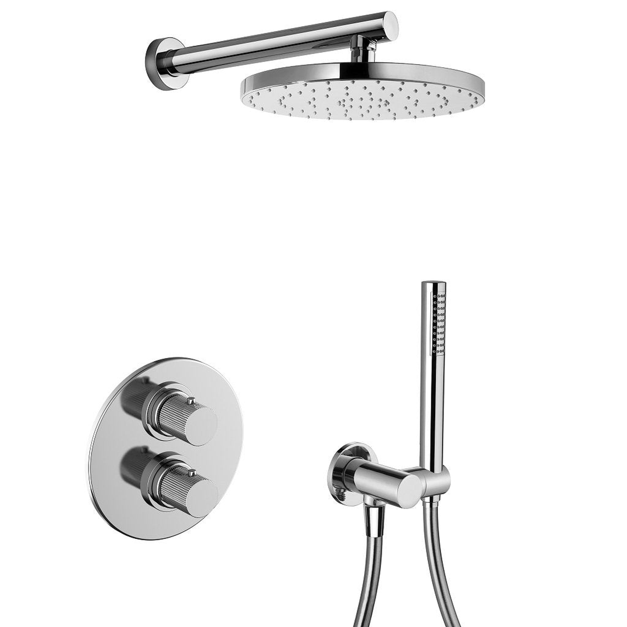 LaToscana by Paini, LaToscana Alessandra Chrome Thermostatic Shower Kit With Handheld Shower