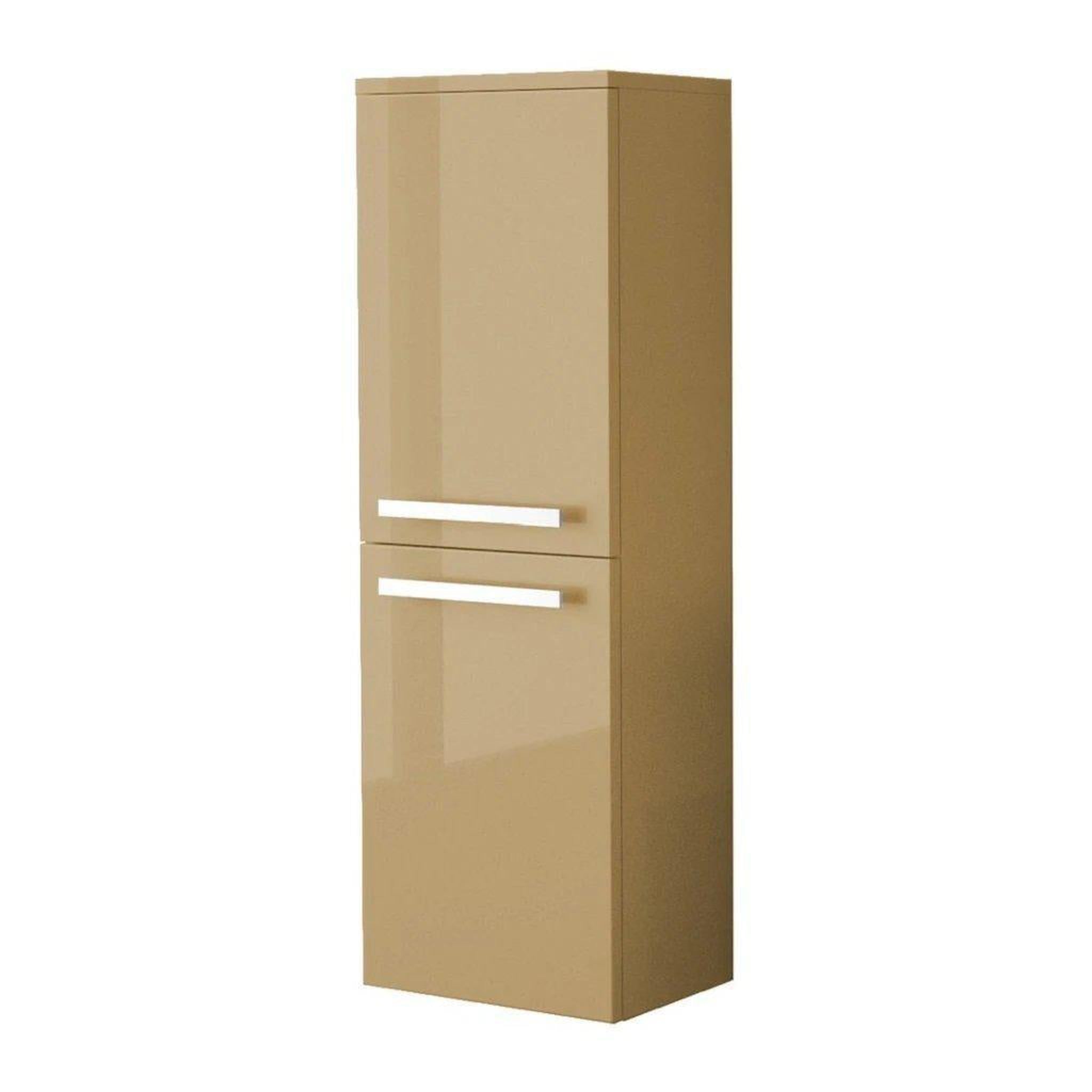 LaToscana by Paini, LaToscana Ameno 14" x 42" Sand Wall-Mounted Linen Tower Cabinet