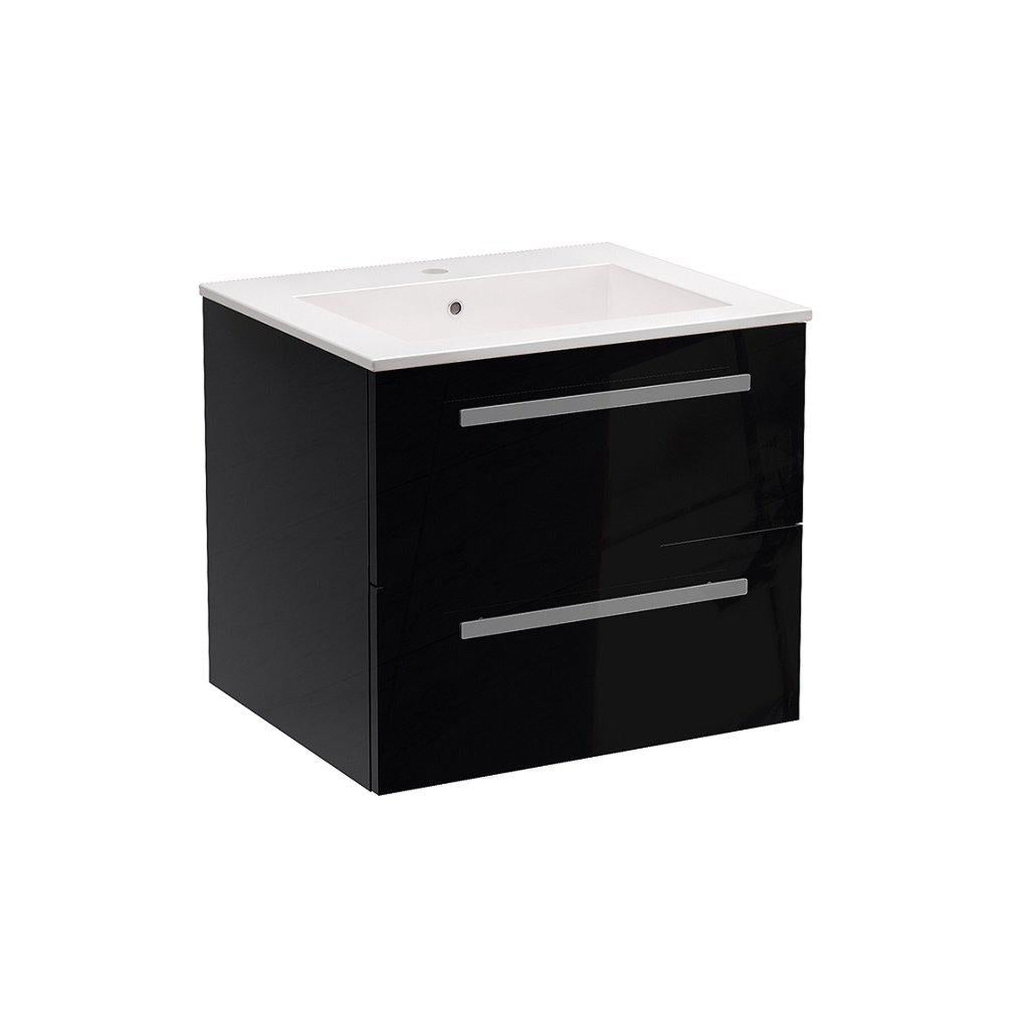 LaToscana by Paini, LaToscana Ameno 24" Black Wall-Mounted Vanity