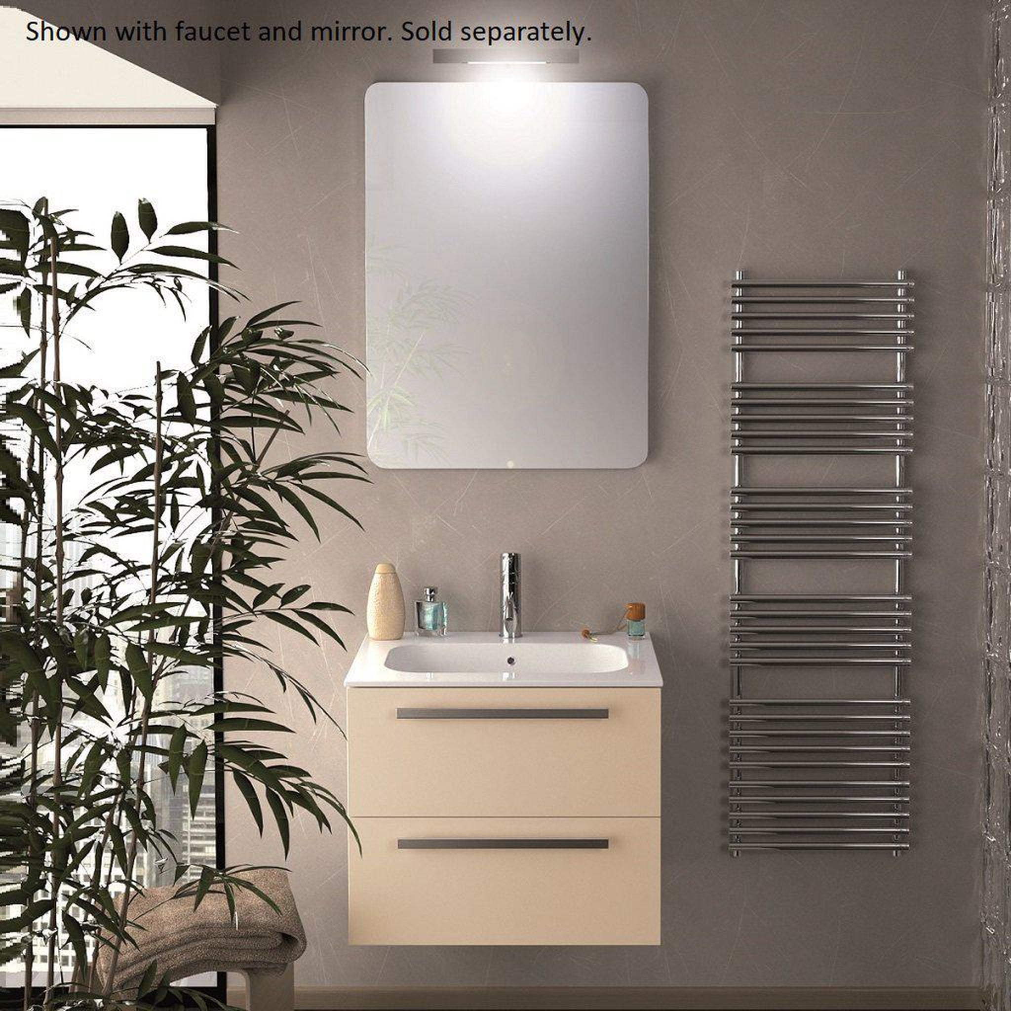 LaToscana by Paini, LaToscana Ameno 24" Black Wall-Mounted Vanity