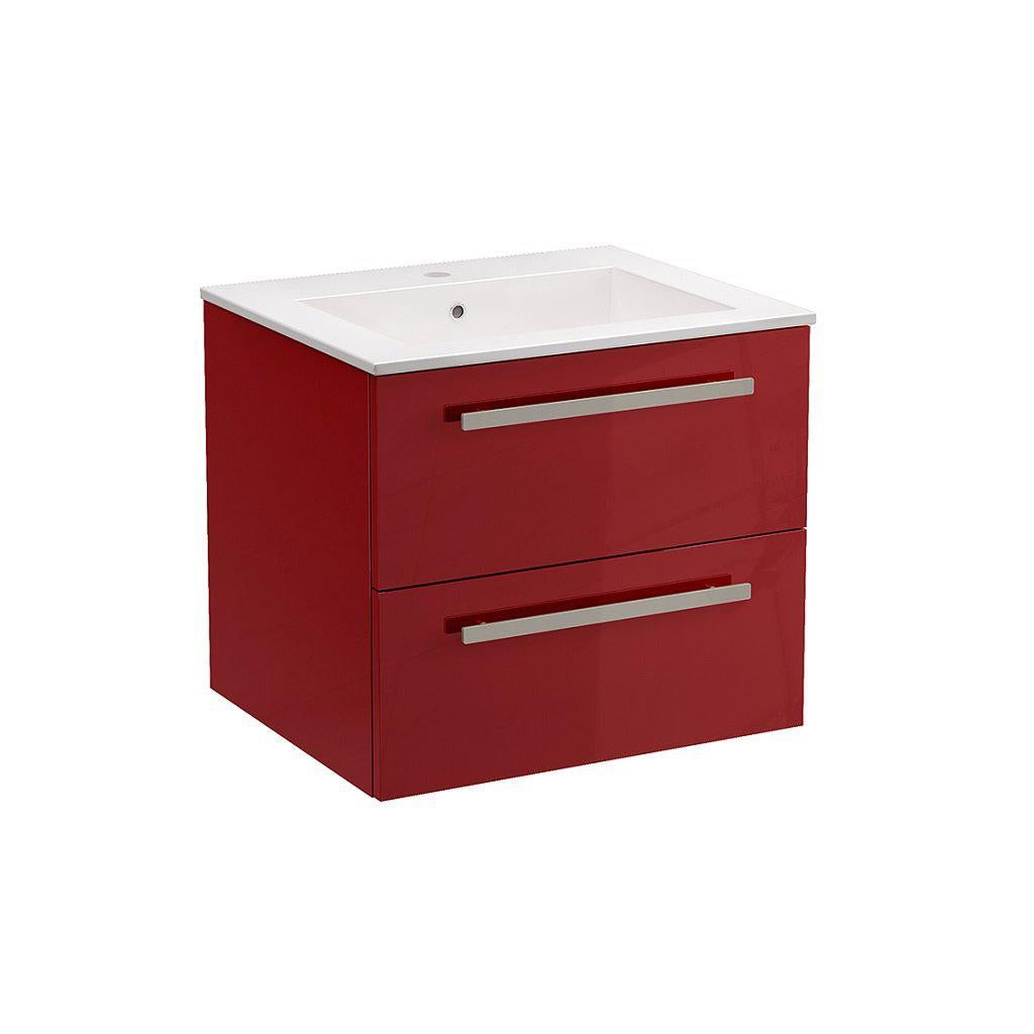 LaToscana by Paini, LaToscana Ameno 24" Red Wall-Mounted Vanity