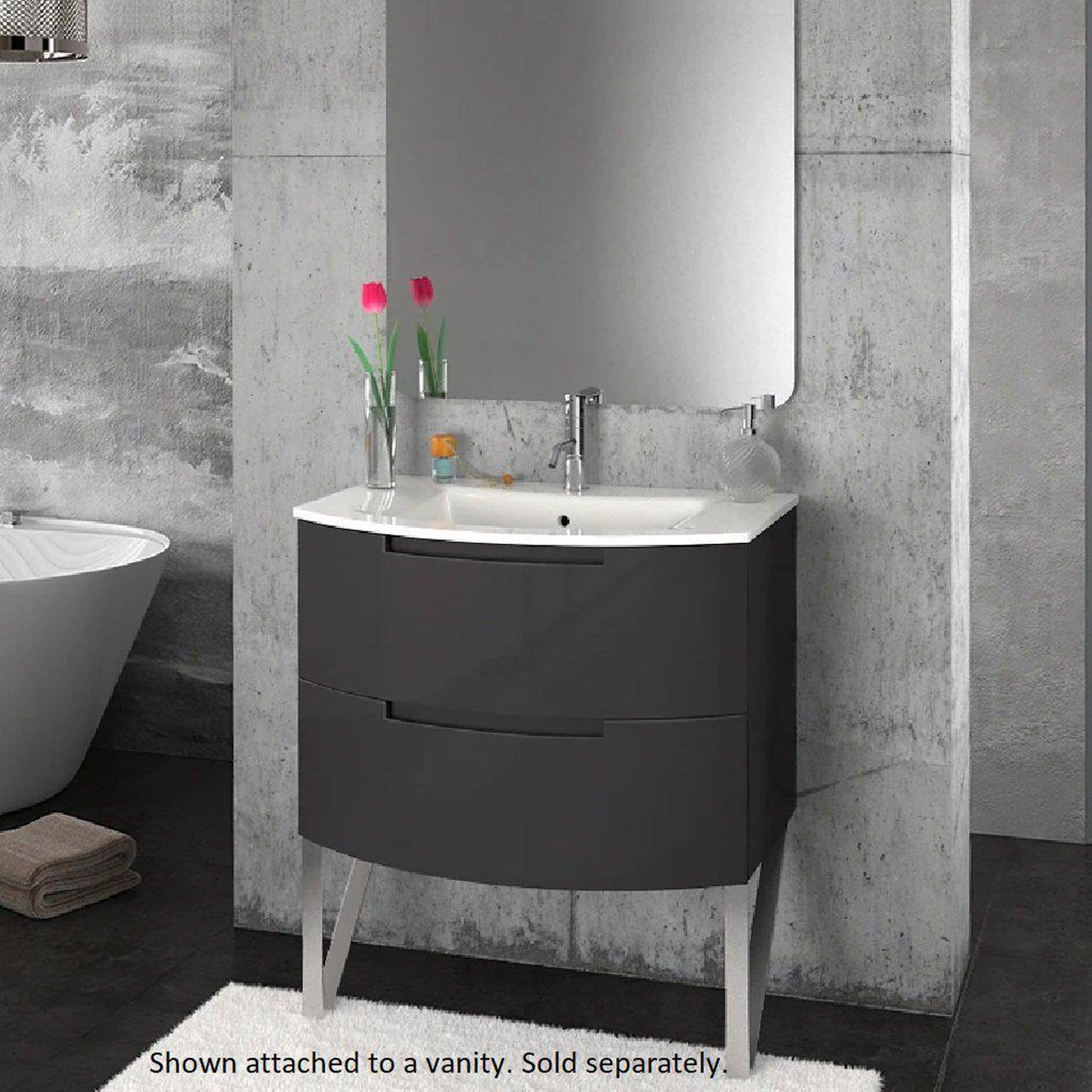 LaToscana by Paini, LaToscana Edmo 13" Polished Chrome Legs for Oasi & Ambra Vanities