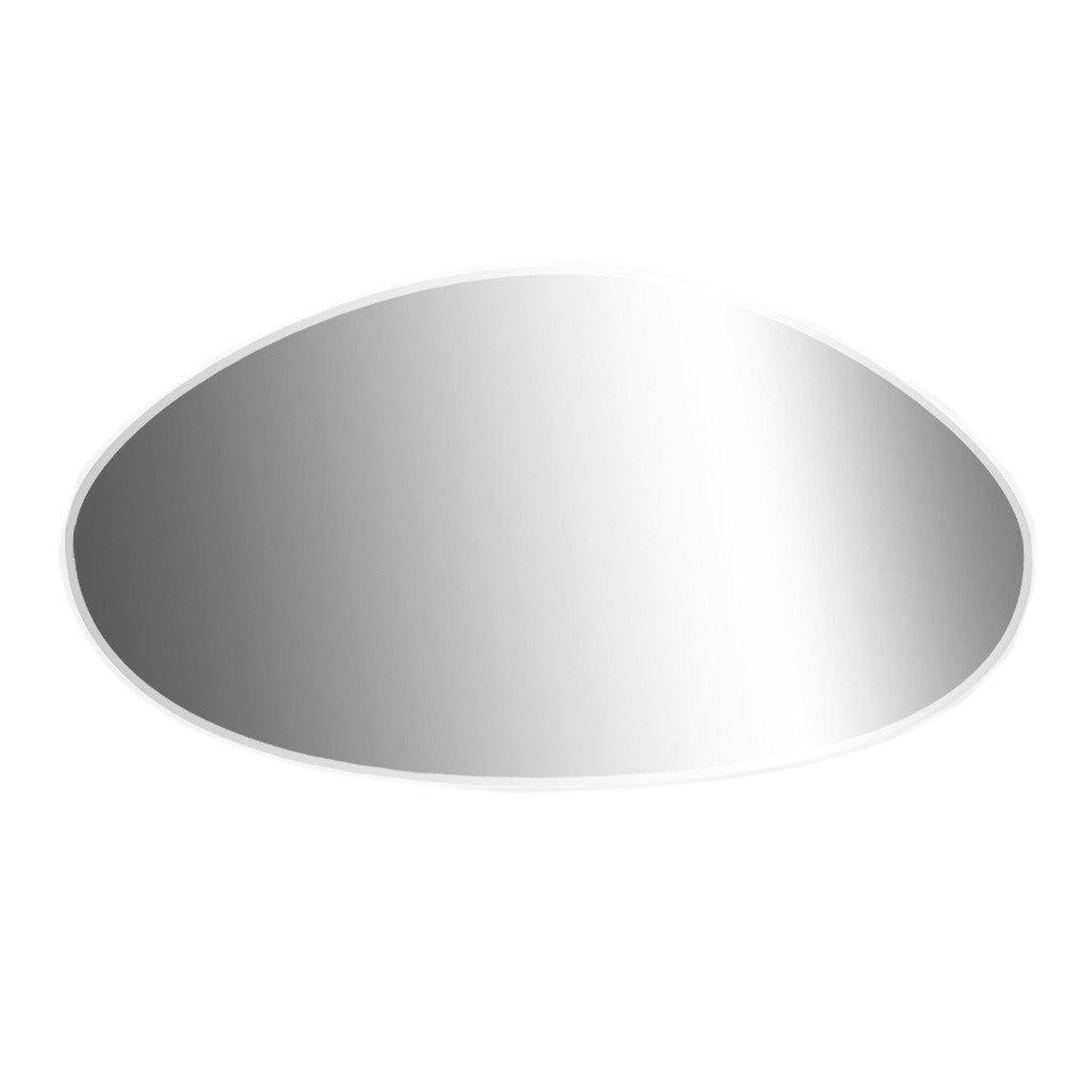 LaToscana by Paini, LaToscana Edmo 57" x 27.5" Modern Oval Frameless Wall Mirror With LED