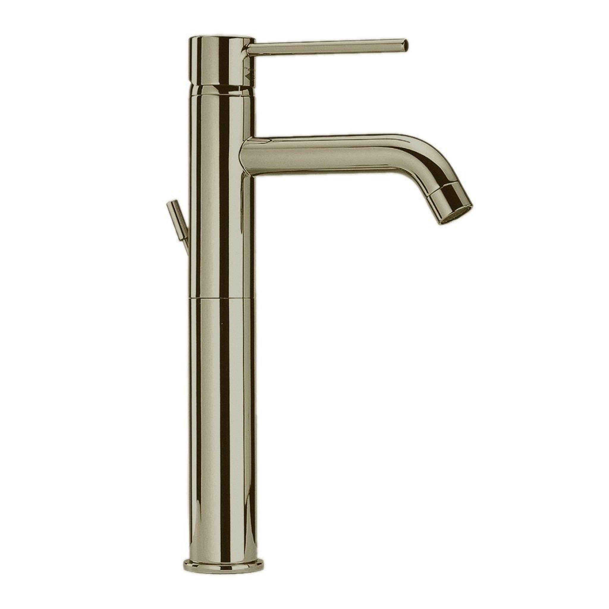 LaToscana by Paini, LaToscana Elba Brushed Nickel Tall Single Lever Handle Lavatory Vessel Faucet