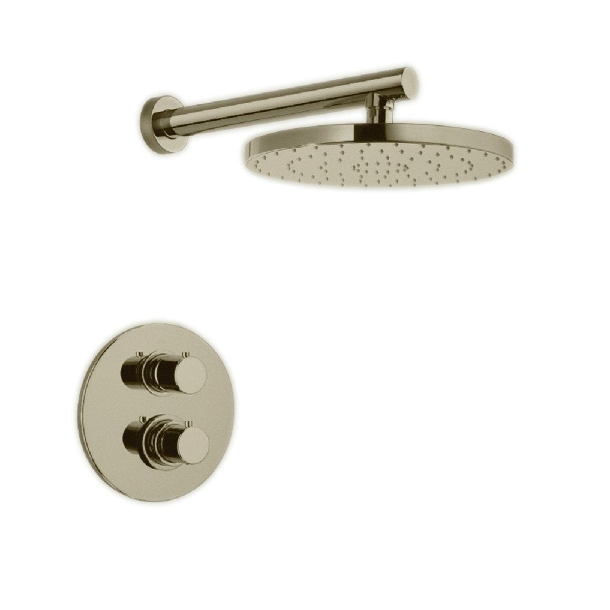 LaToscana by Paini, LaToscana Elba Brushed Nickel Thermostatic Shower Kit