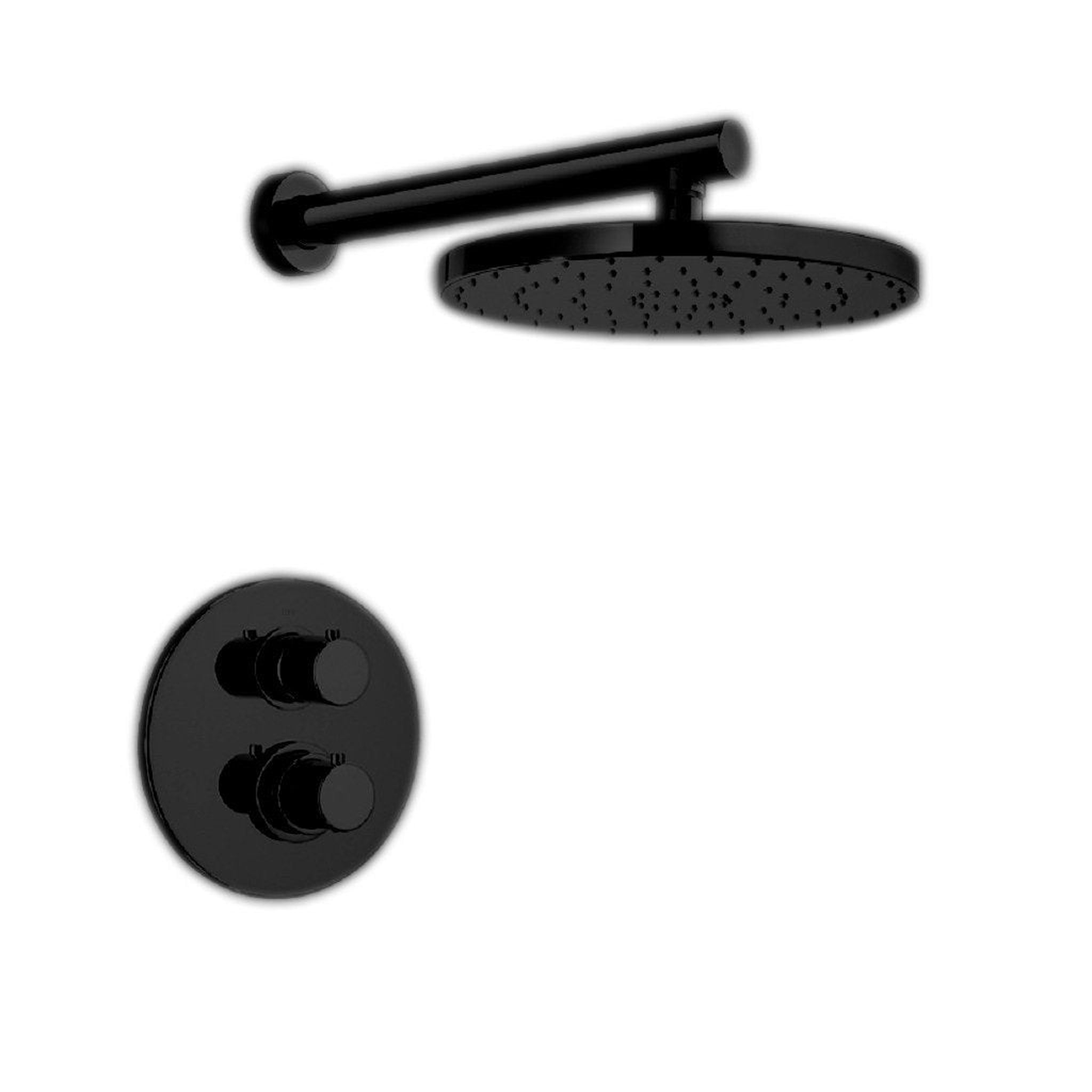 LaToscana by Paini, LaToscana Elba Matt Black Thermostatic Shower Kit