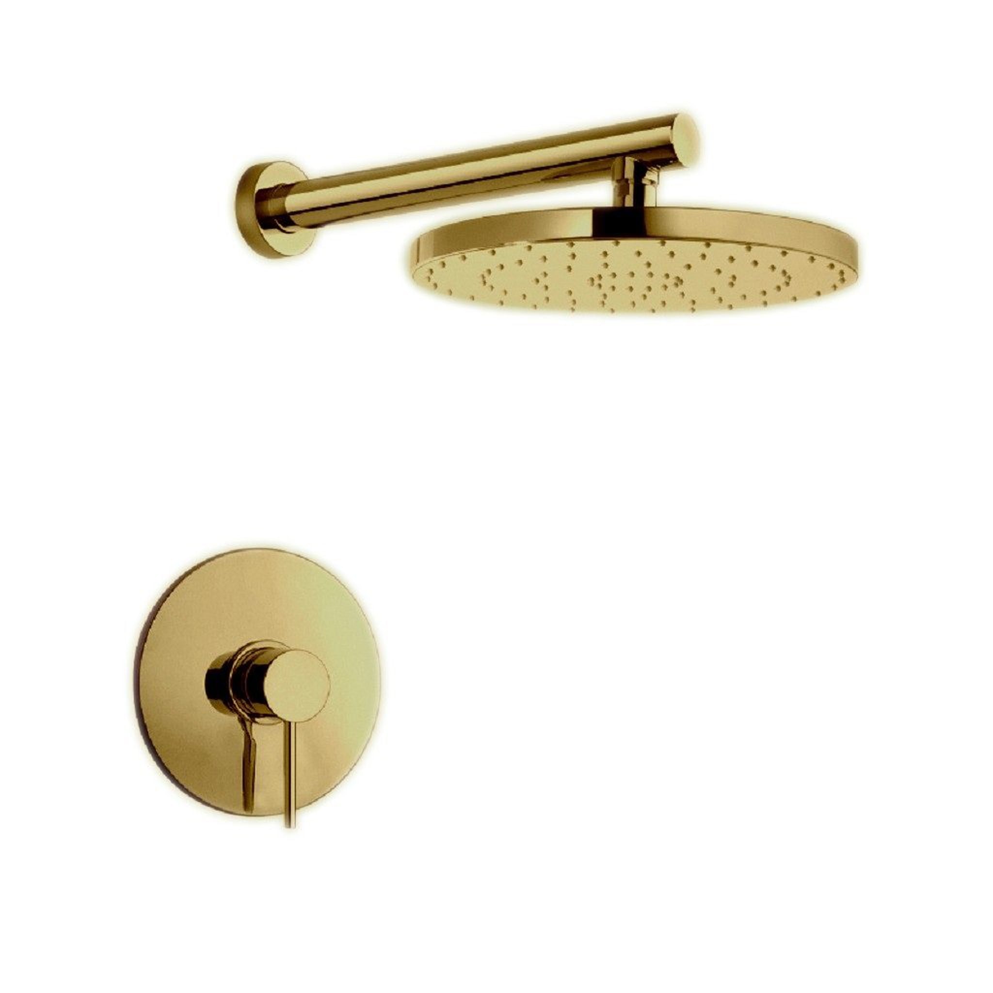 LaToscana by Paini, LaToscana Elba Matt Gold Pressure Balance Shower Kit