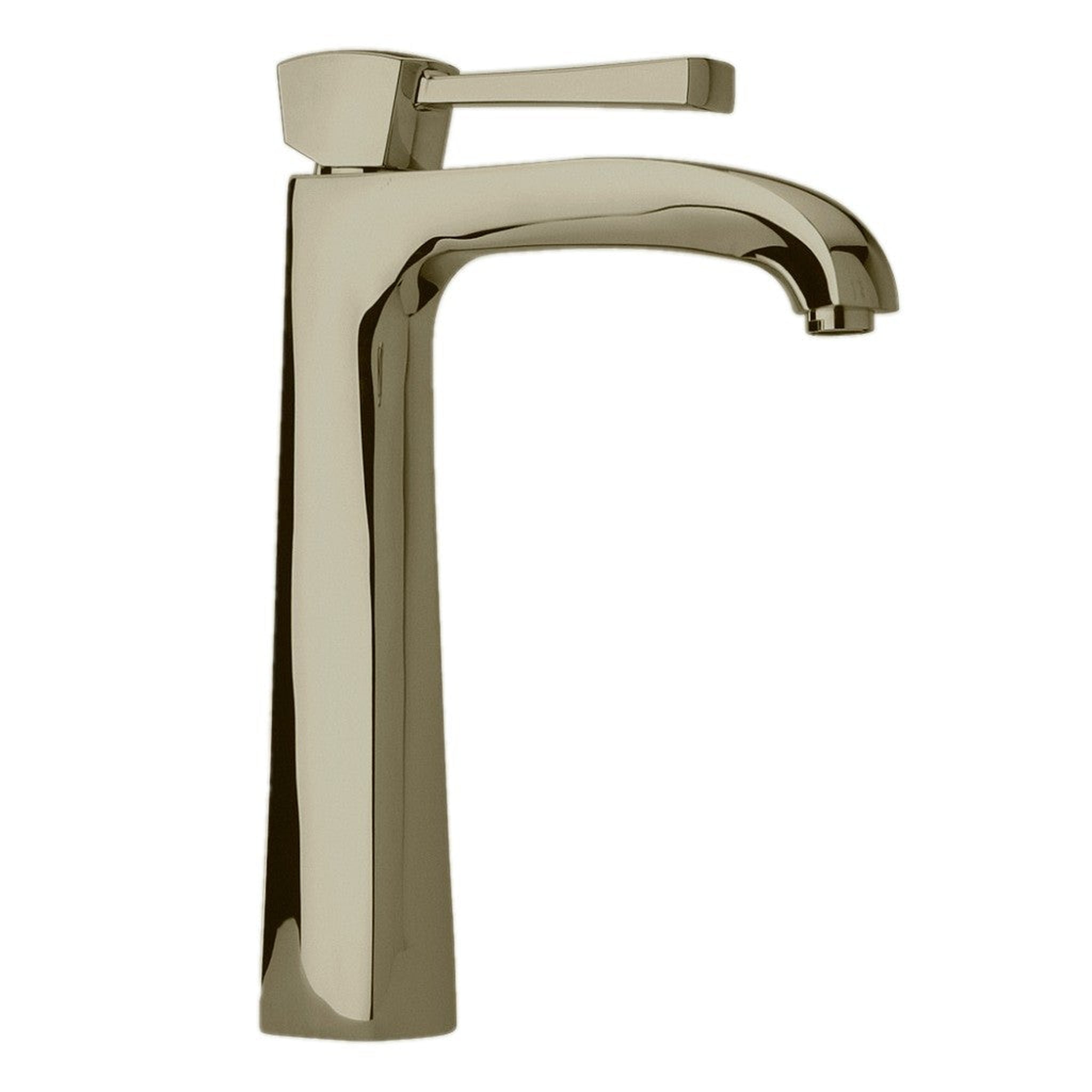 LaToscana by Paini, LaToscana Lady Brushed Nickel Tall Single Lever Handle Lavatory Vessel Faucet