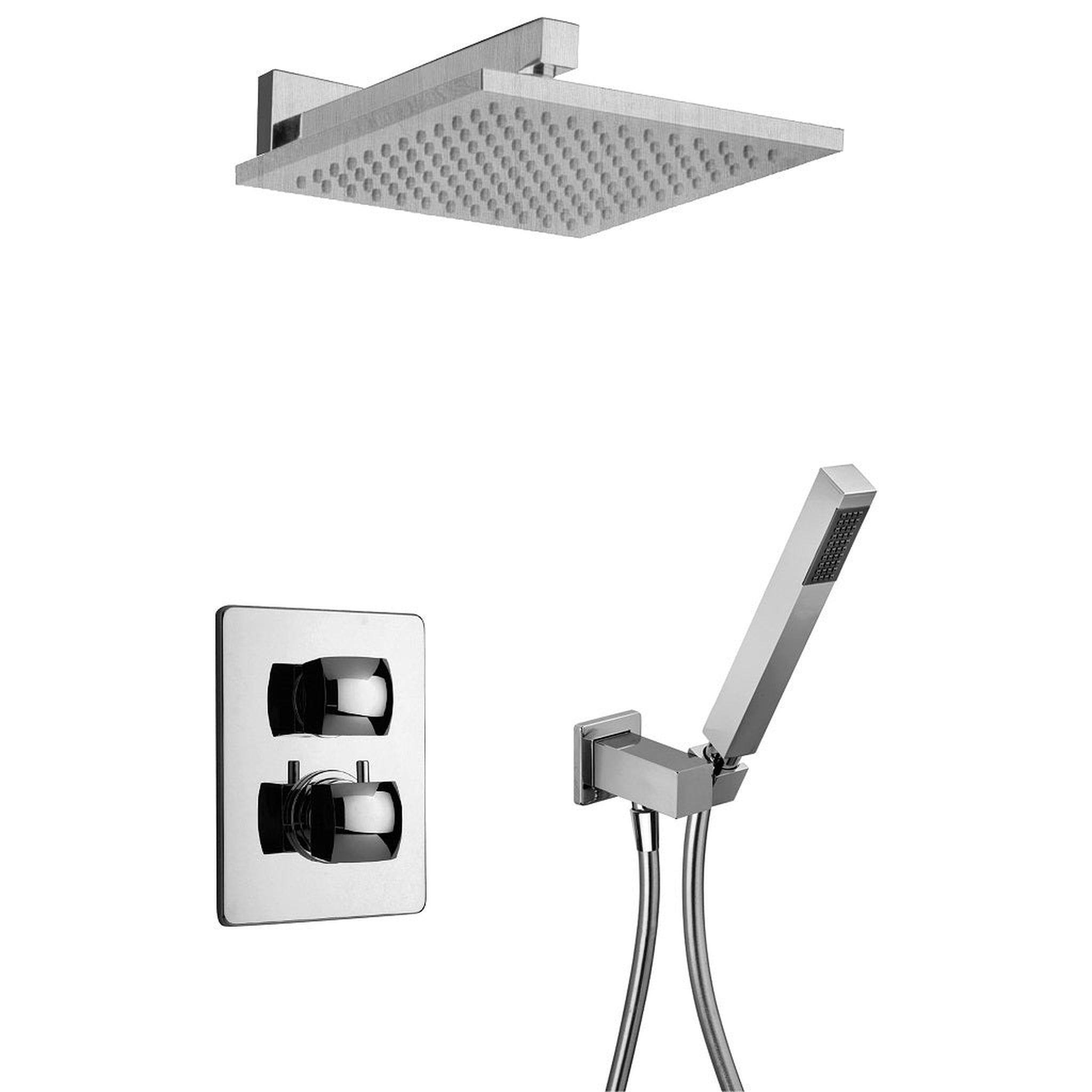 LaToscana by Paini, LaToscana Lady Chrome Thermostatic Shower Kit With Handheld Shower