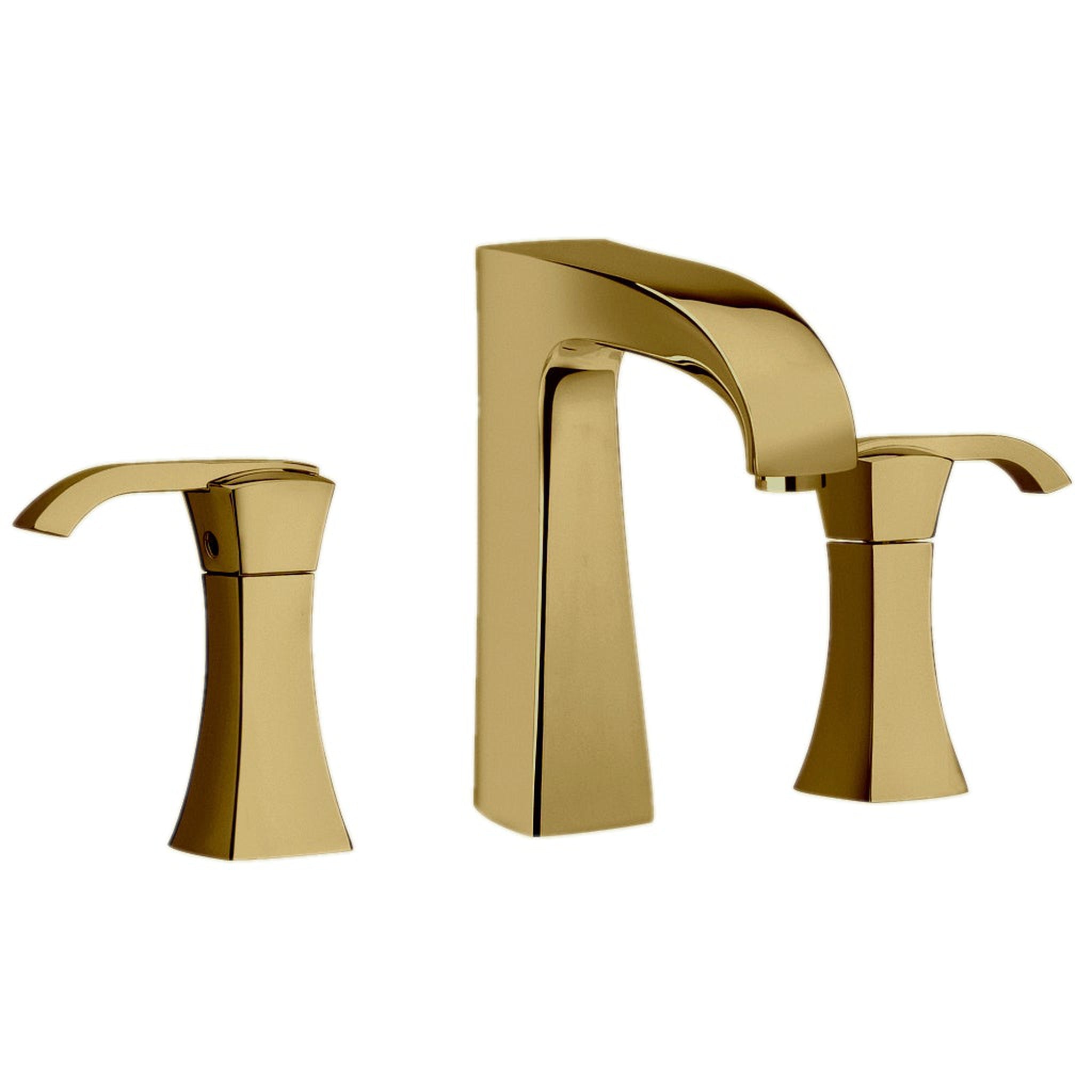 LaToscana by Paini, LaToscana Lady Matt Gold Widespread Lavatory Faucet With Lever Handles