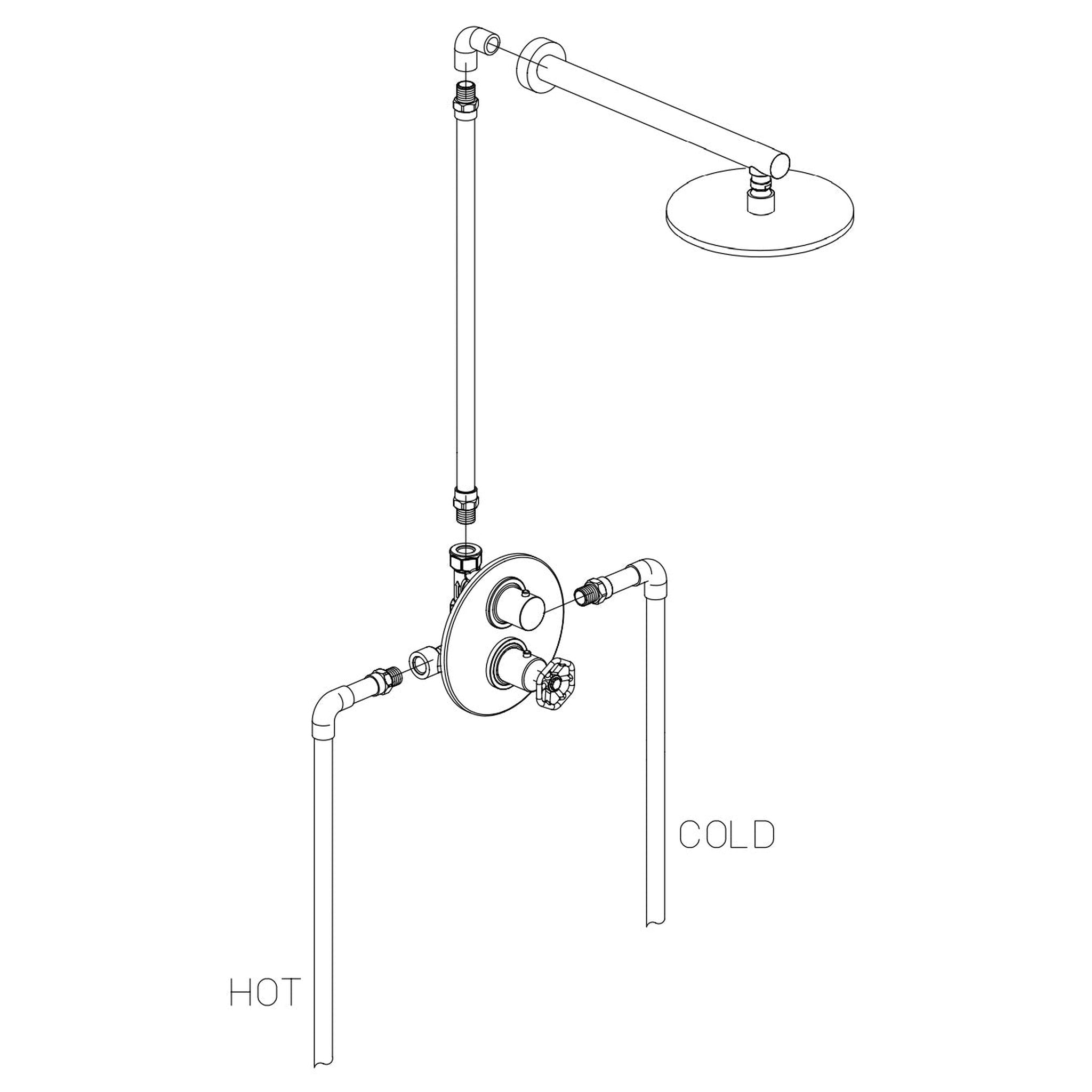 LaToscana by Paini, LaToscana Lucia Thermostatic Shower Kit