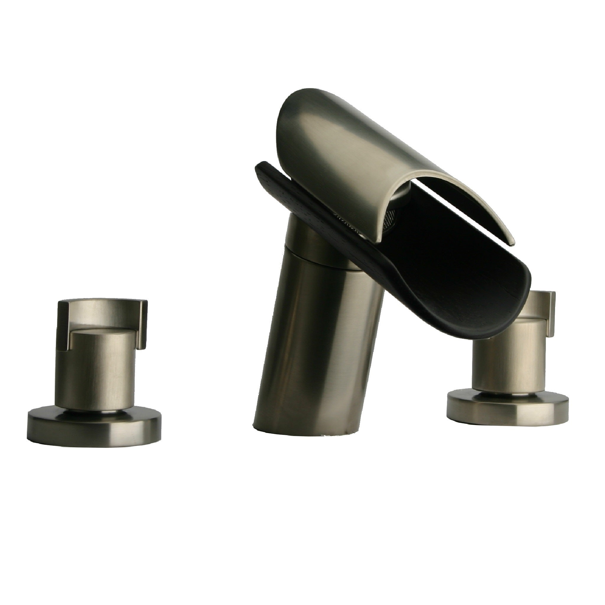 LaToscana by Paini, LaToscana Morgana Brushed Nickel Roman Tub Faucet With Wenge Spout