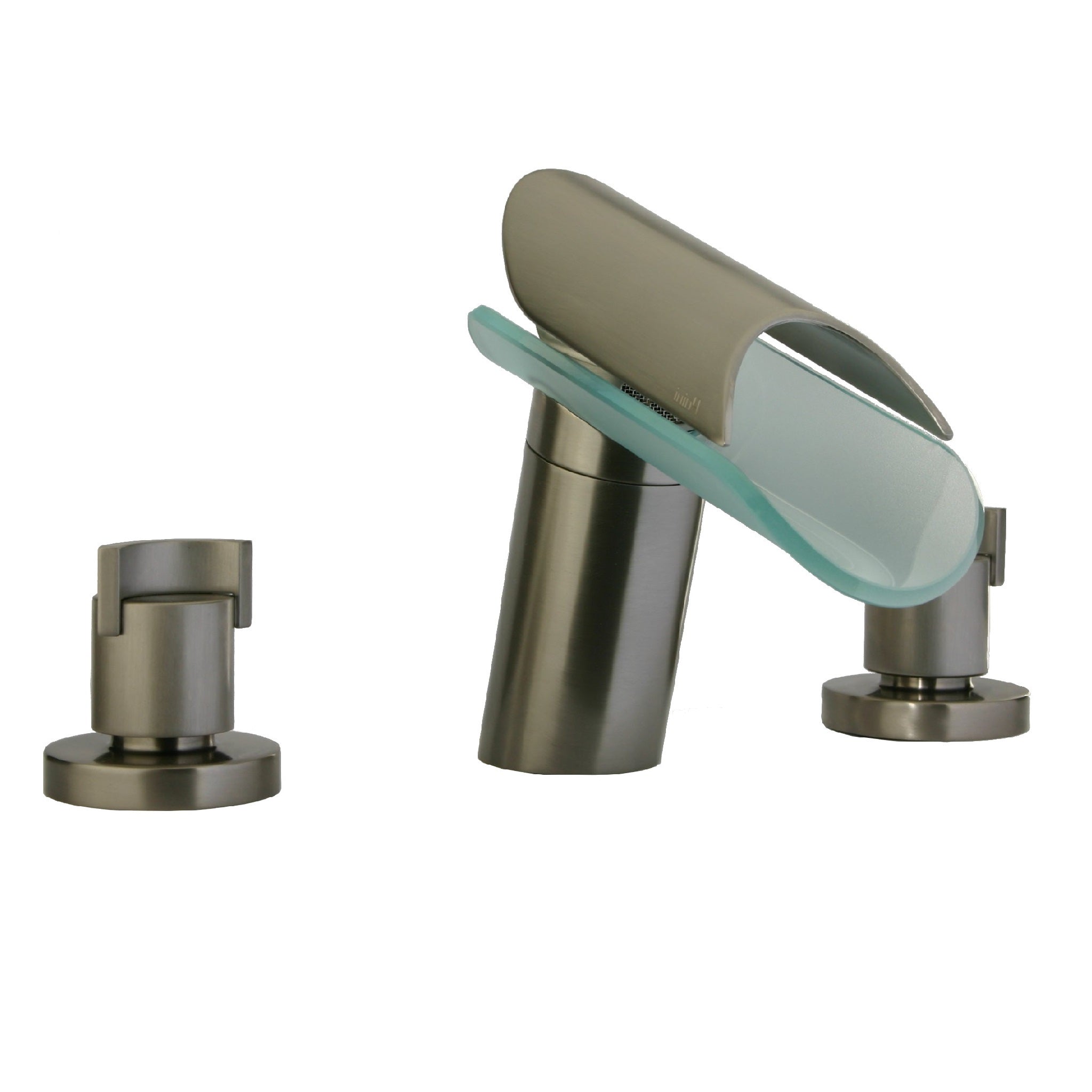 LaToscana by Paini, LaToscana Morgana Brushed Nickel Widespread Lavatory Faucet With Glass Spout