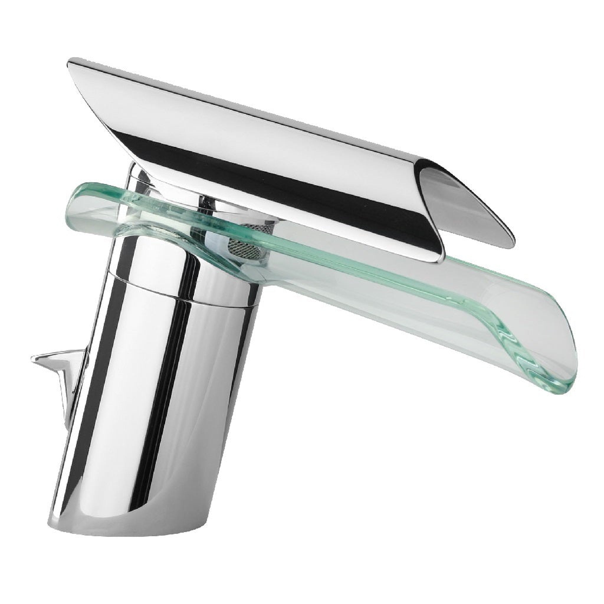 LaToscana by Paini, LaToscana Morgana Chrome Single Handle Lavatory Faucet With Glass Spout