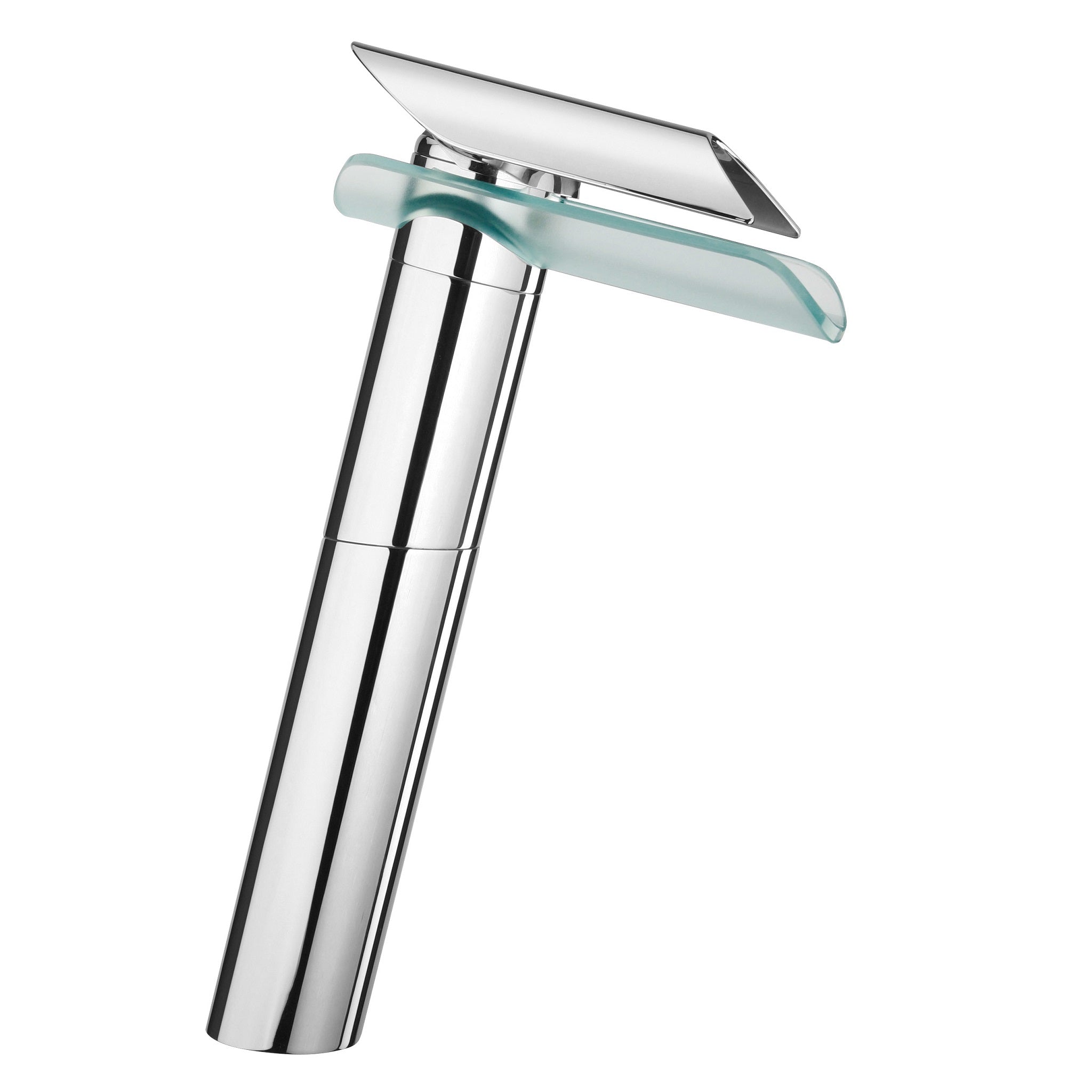 LaToscana by Paini, LaToscana Morgana Chrome Tall Single Handle Lavatory Vessel Faucet With Glass Spout