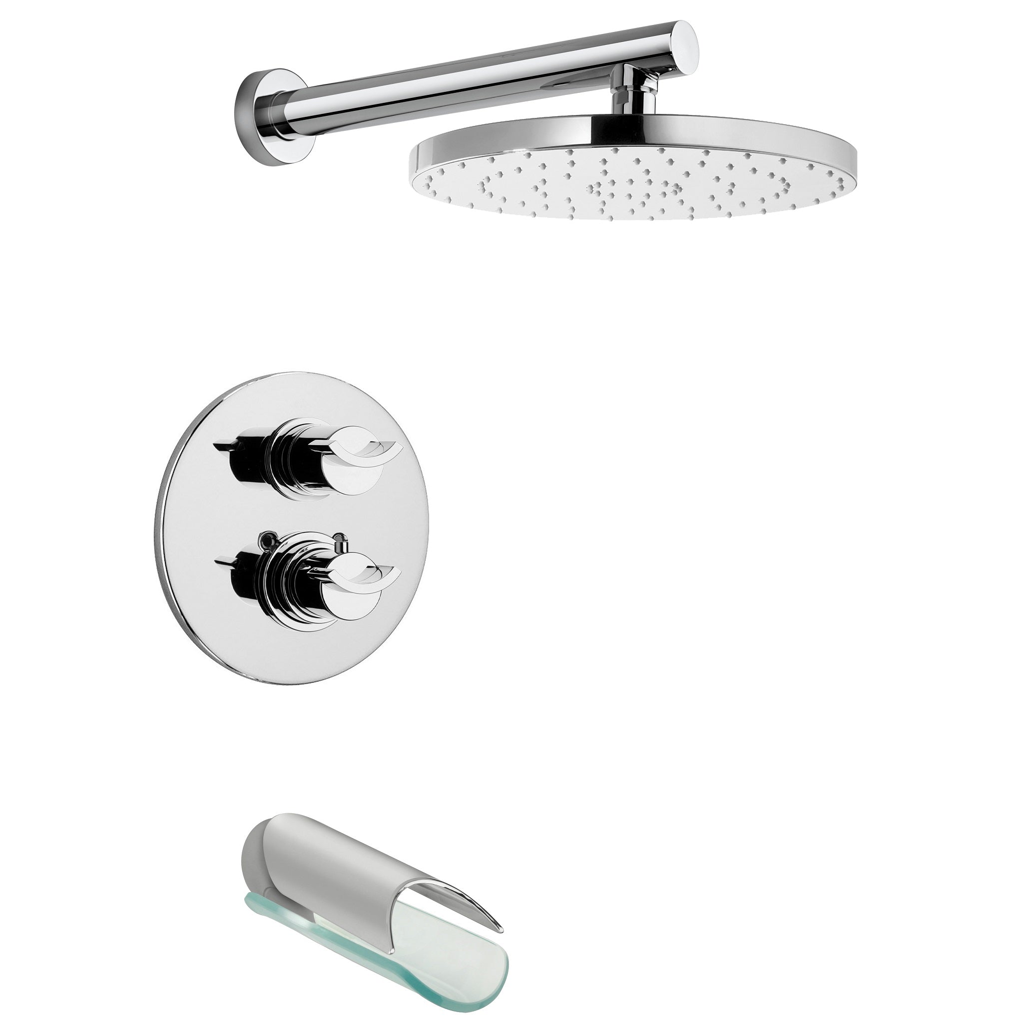 LaToscana by Paini, LaToscana Morgana Chrome Thermostatic Tub & Shower Kit