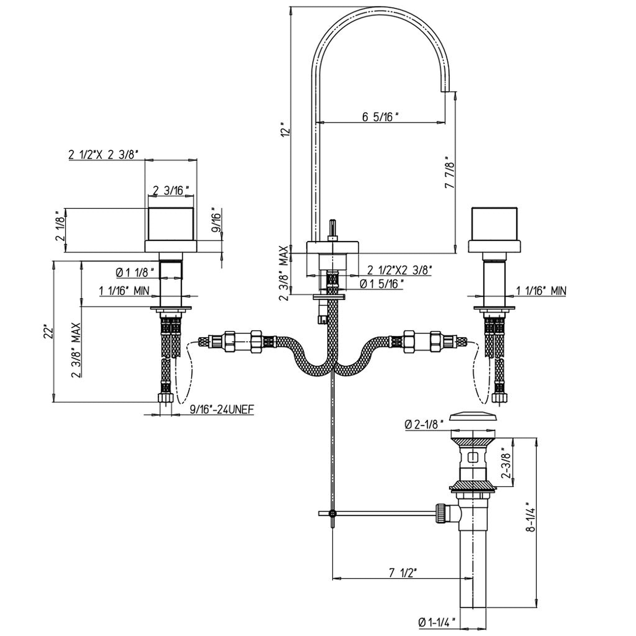 LaToscana by Paini, LaToscana Novello Brushed Nickel Widespread Lavatory Faucet With Lever Handles