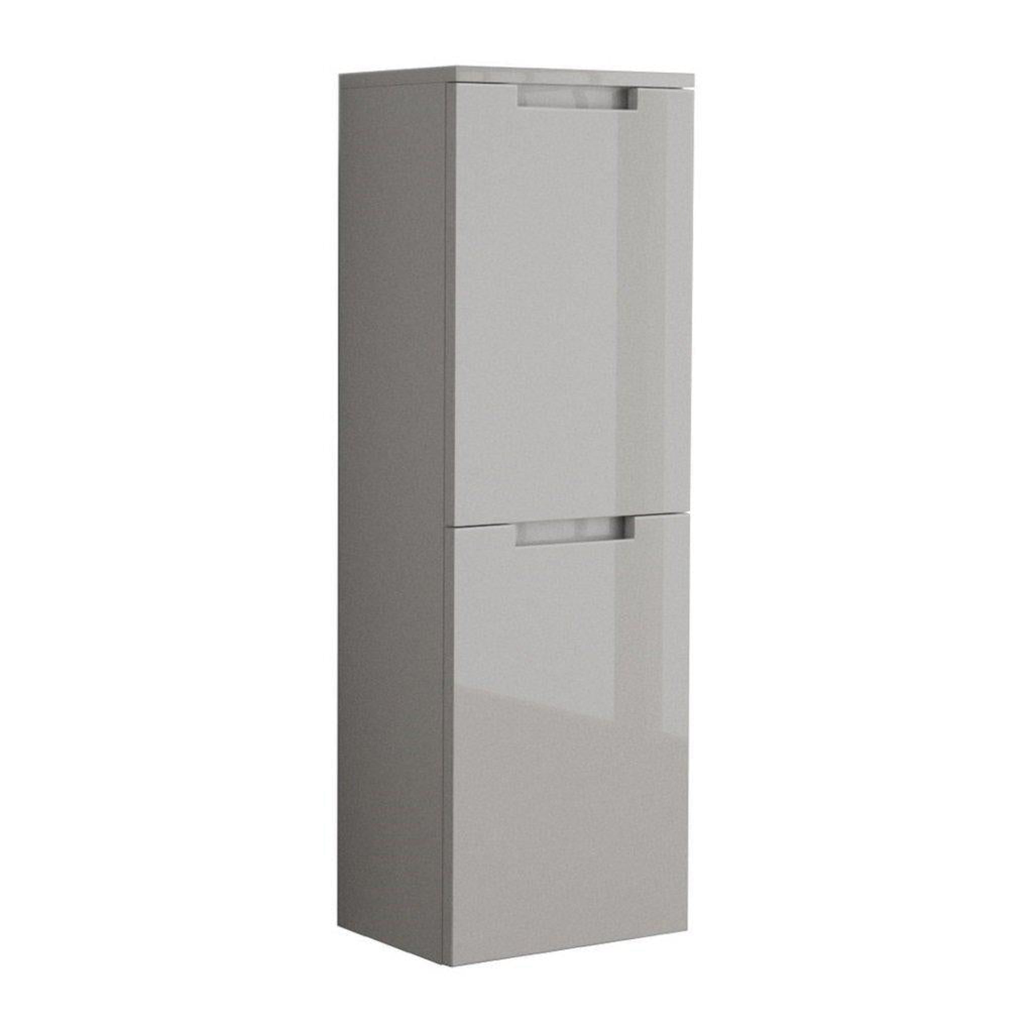 LaToscana by Paini, LaToscana Oasi 14" x 42" Gray Wall-Mounted Linen Tower Cabinet