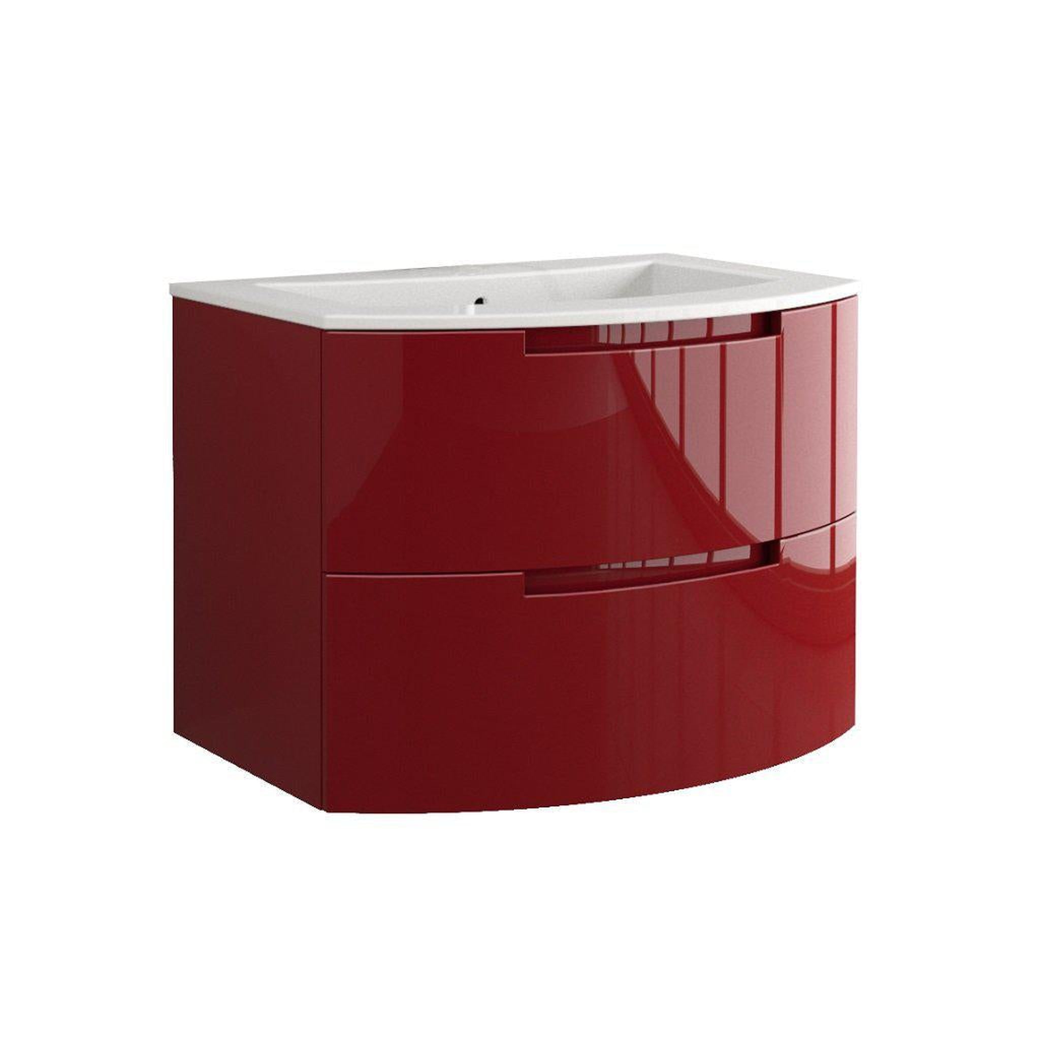 LaToscana by Paini, LaToscana Oasi 39" Red Wall-Mounted Vanity