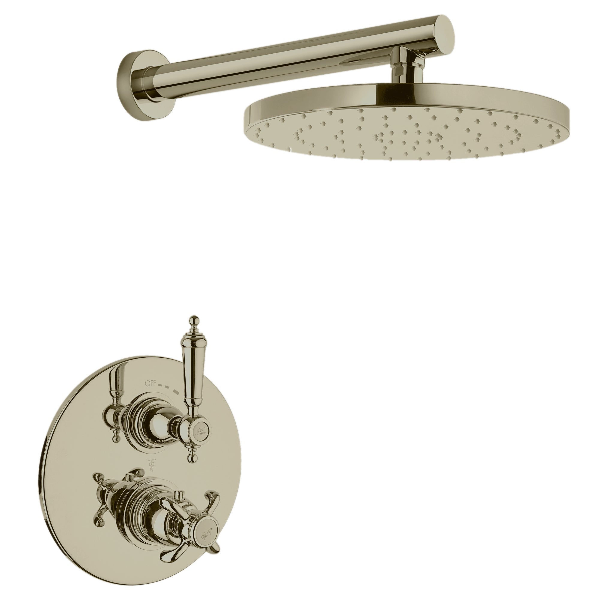 LaToscana by Paini, LaToscana Ornellaia Brushed Nickel Thermostatic Shower Kit