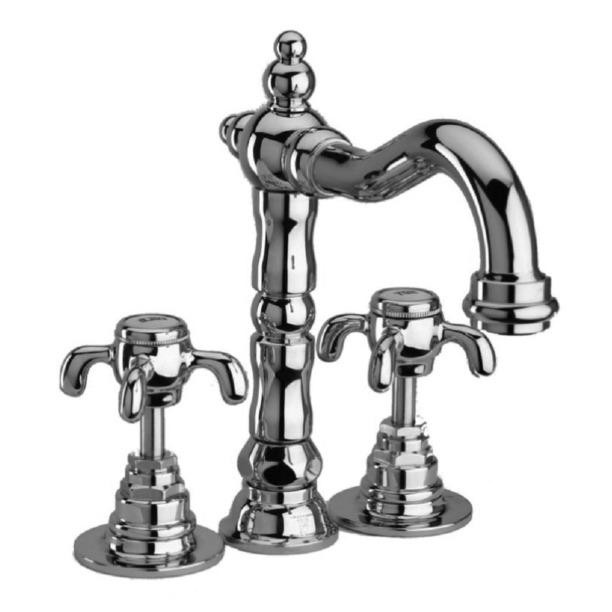 LaToscana by Paini, LaToscana Ornellaia Chrome Mini Widespread Lavatory Faucet With Cross Handles