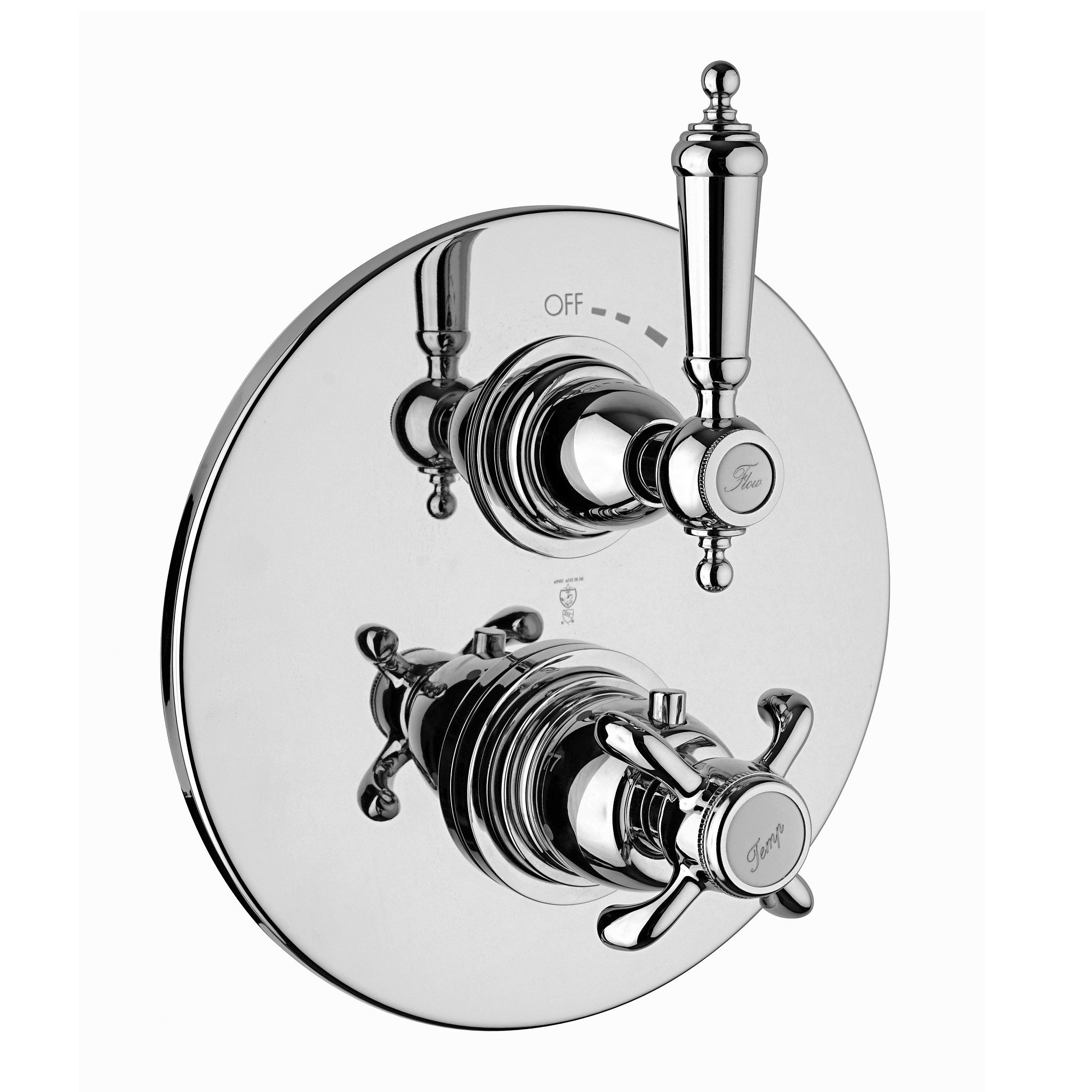 LaToscana by Paini, LaToscana Ornellaia Chrome Thermostatic Trim With 3/4" Ceramic Disc Volume Control