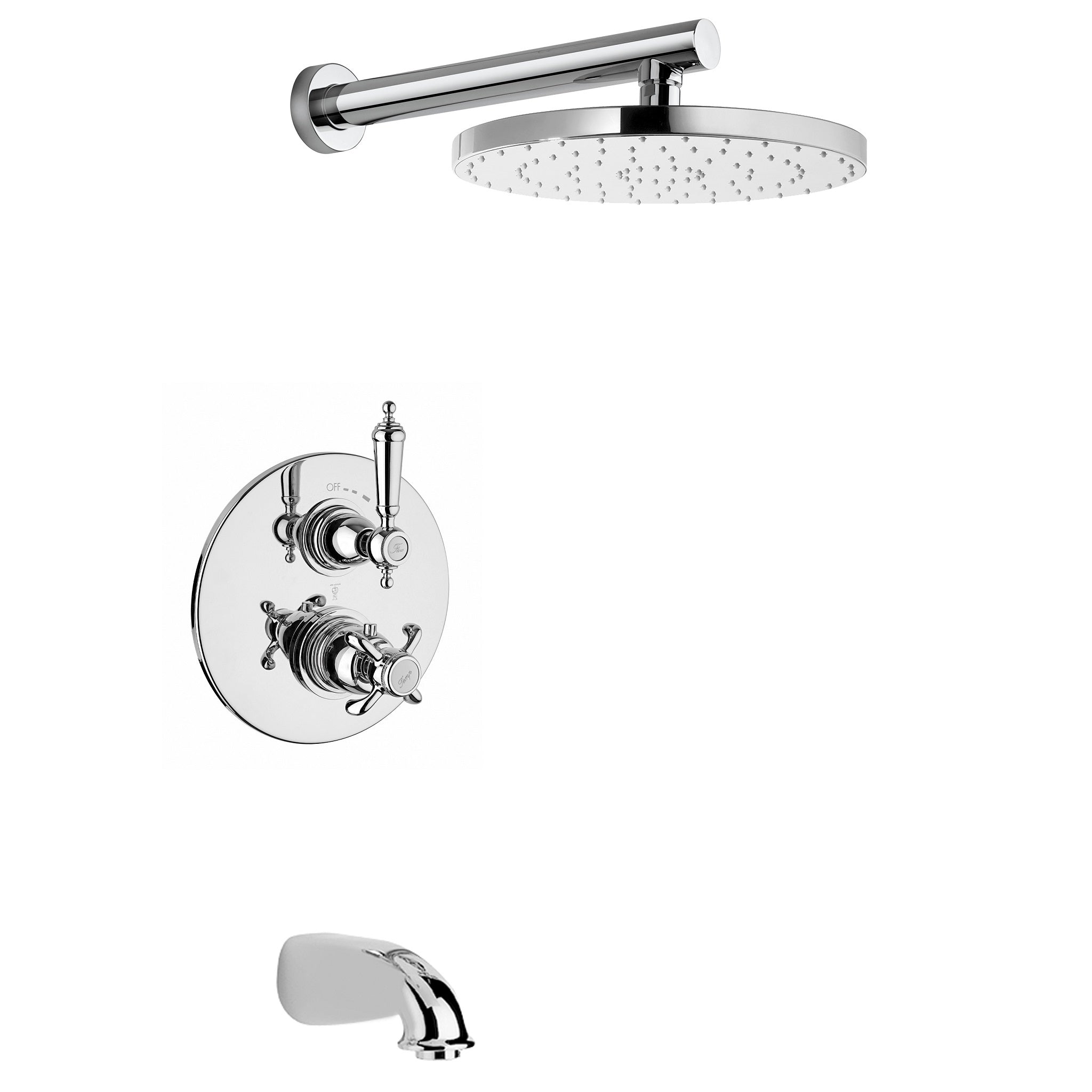 LaToscana by Paini, LaToscana Ornellaia Chrome Thermostatic Tub & Shower Kit